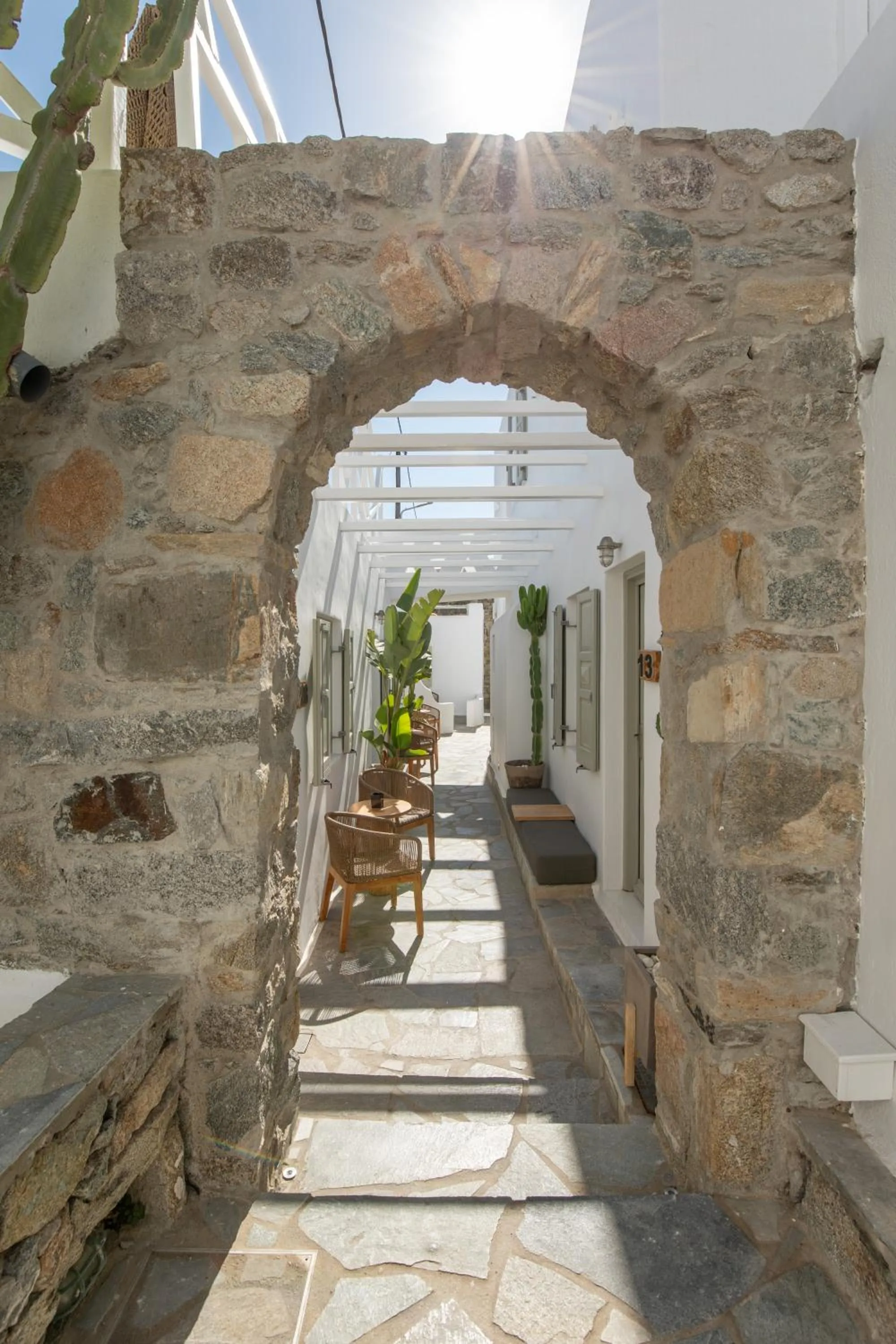 Property building in Damianos Mykonos Hotel