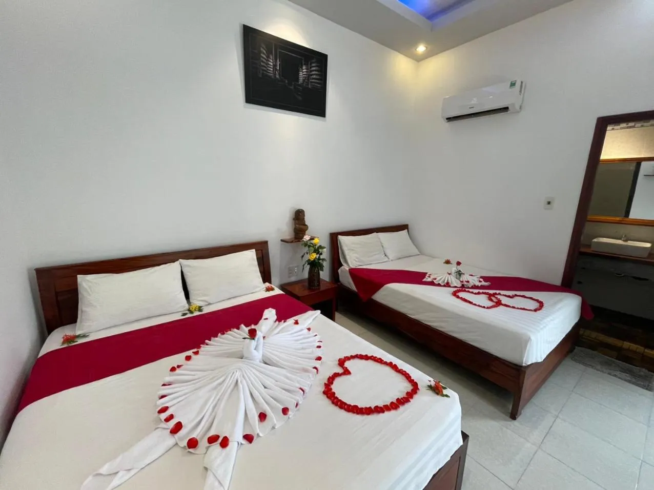 Bed in An Vinh Analog House - LE BONHEUR