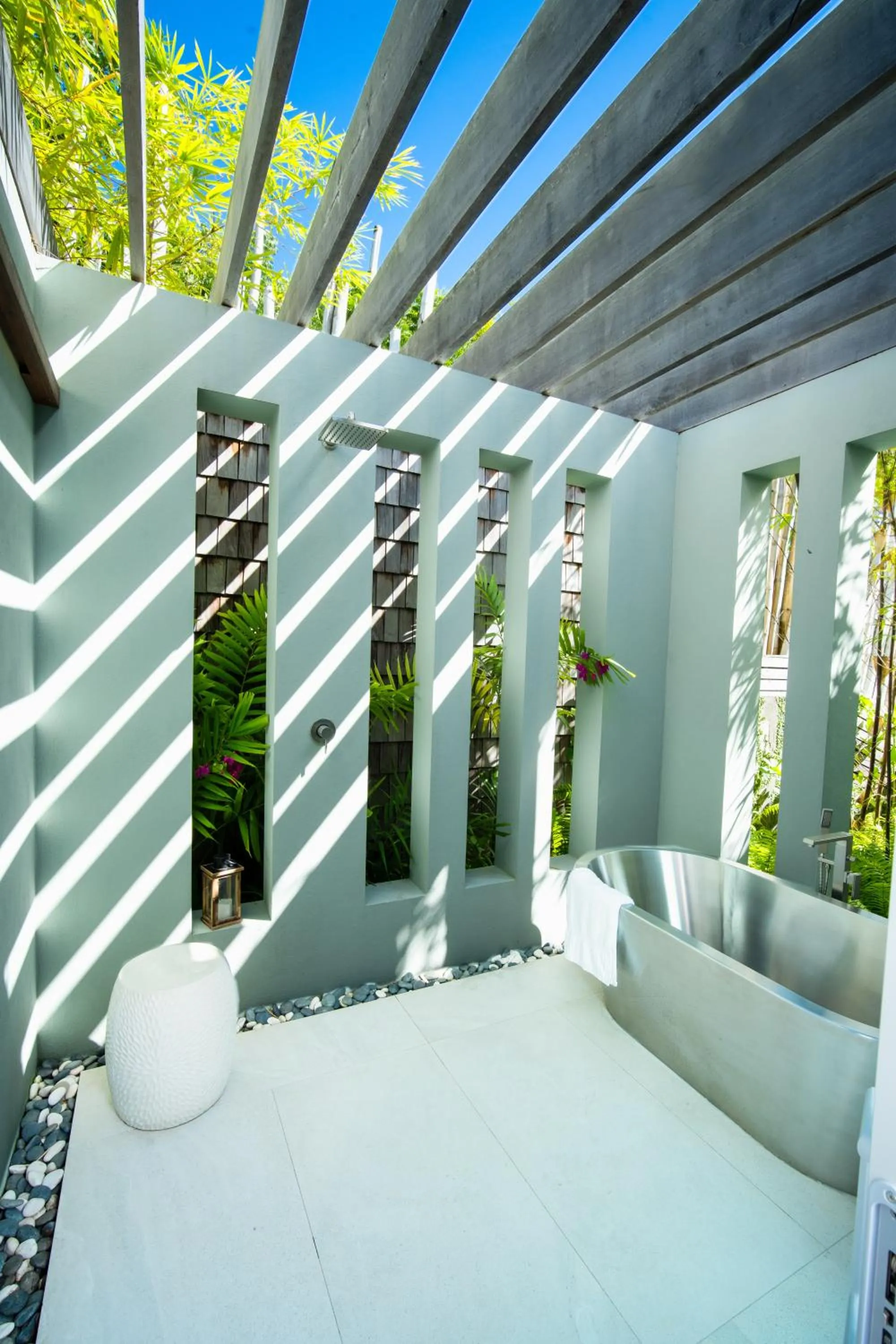 Open Air Bath in Villa Kaya