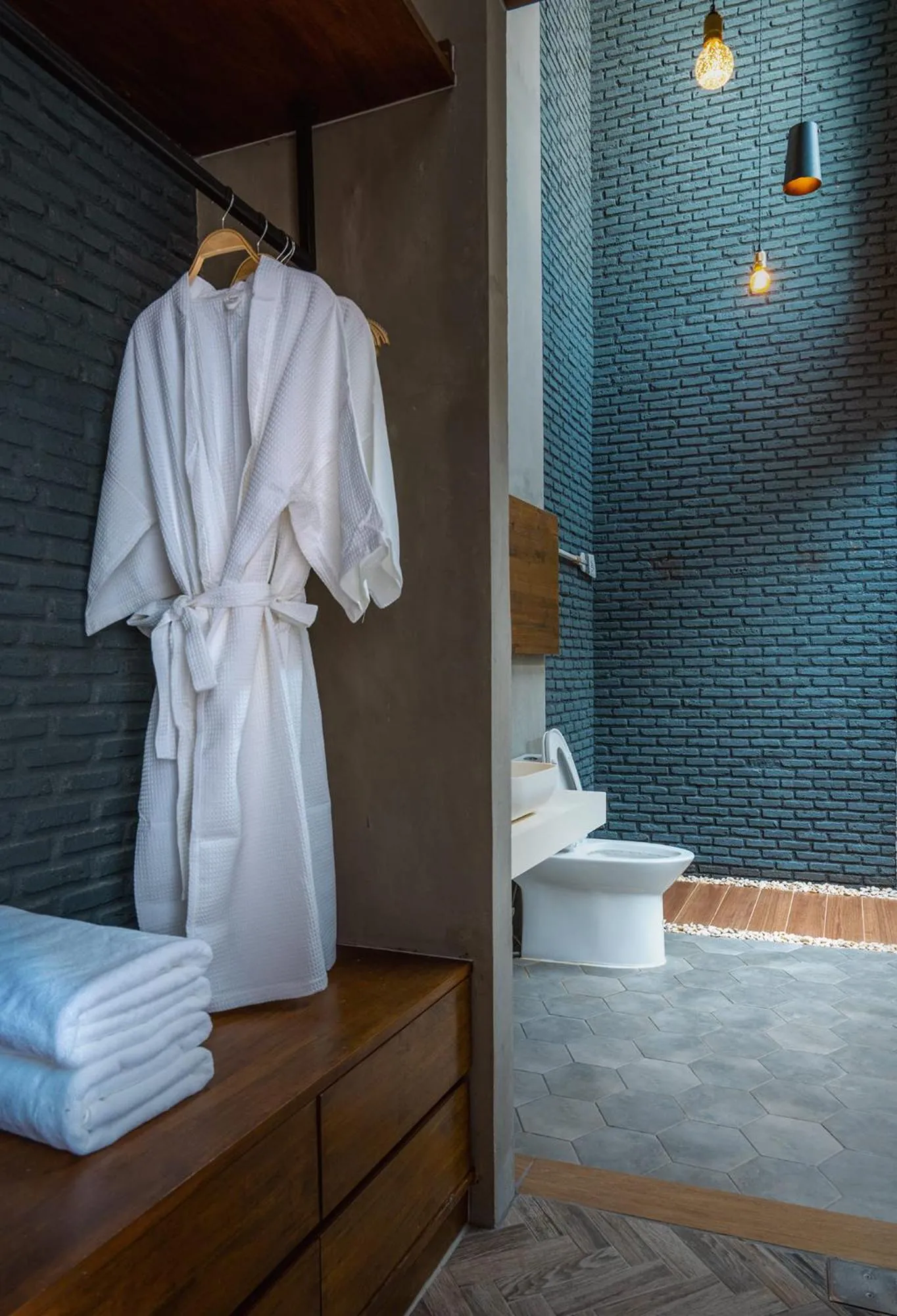 Bathroom, Bed in The Bloc @ Sea