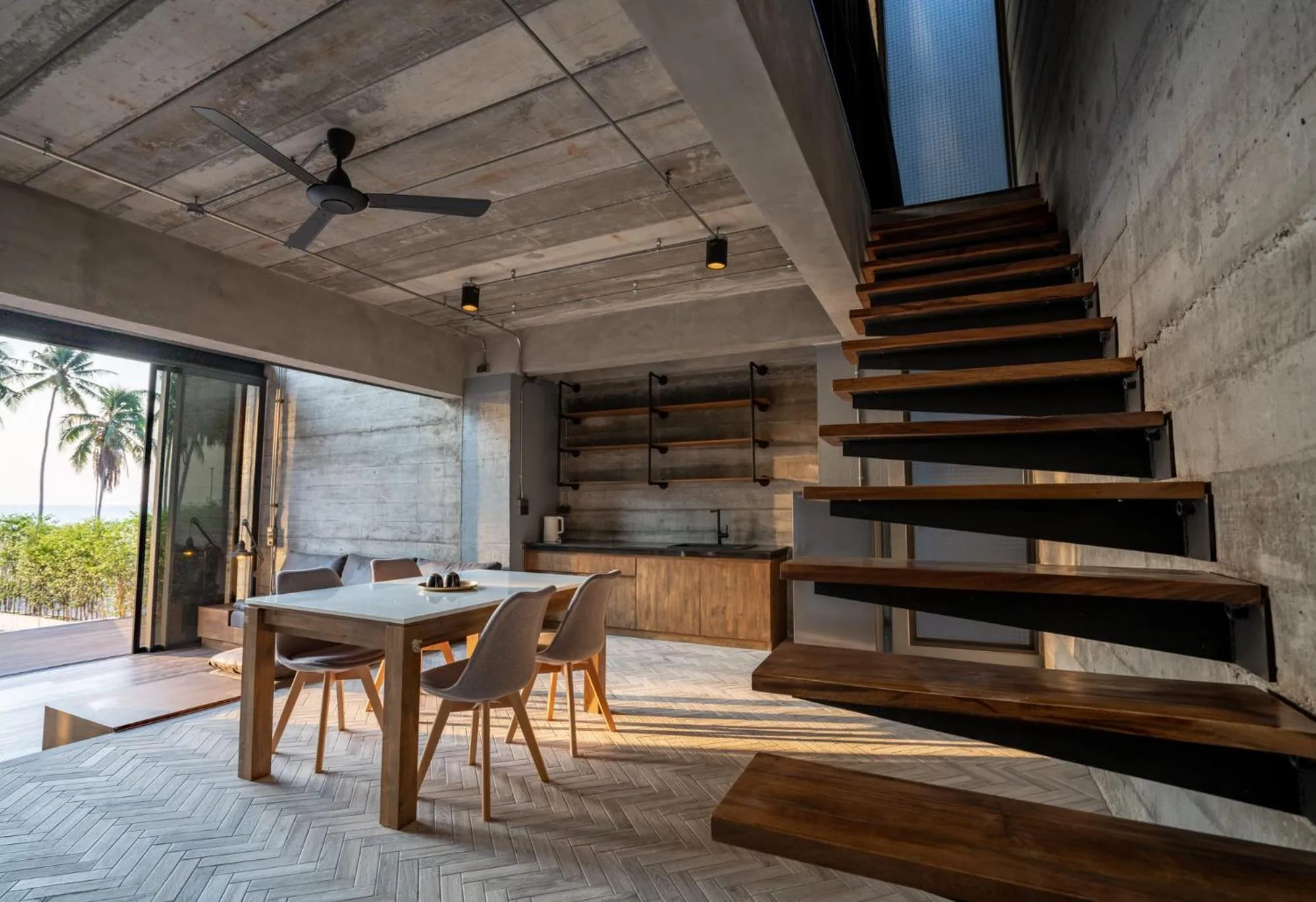 Living room in The Bloc @ Sea