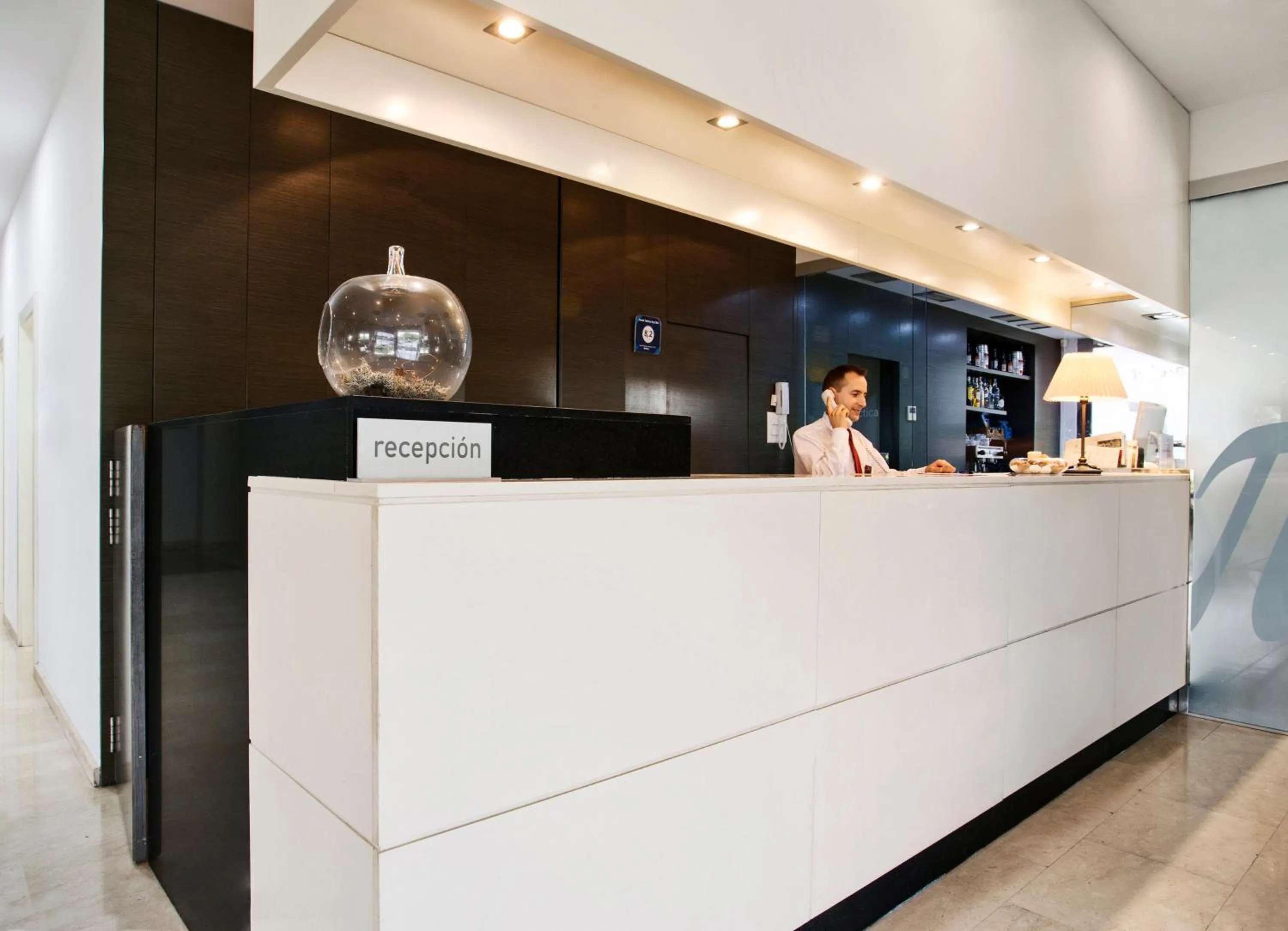 Lobby or reception in AZZ Valencia Táctica Hotel