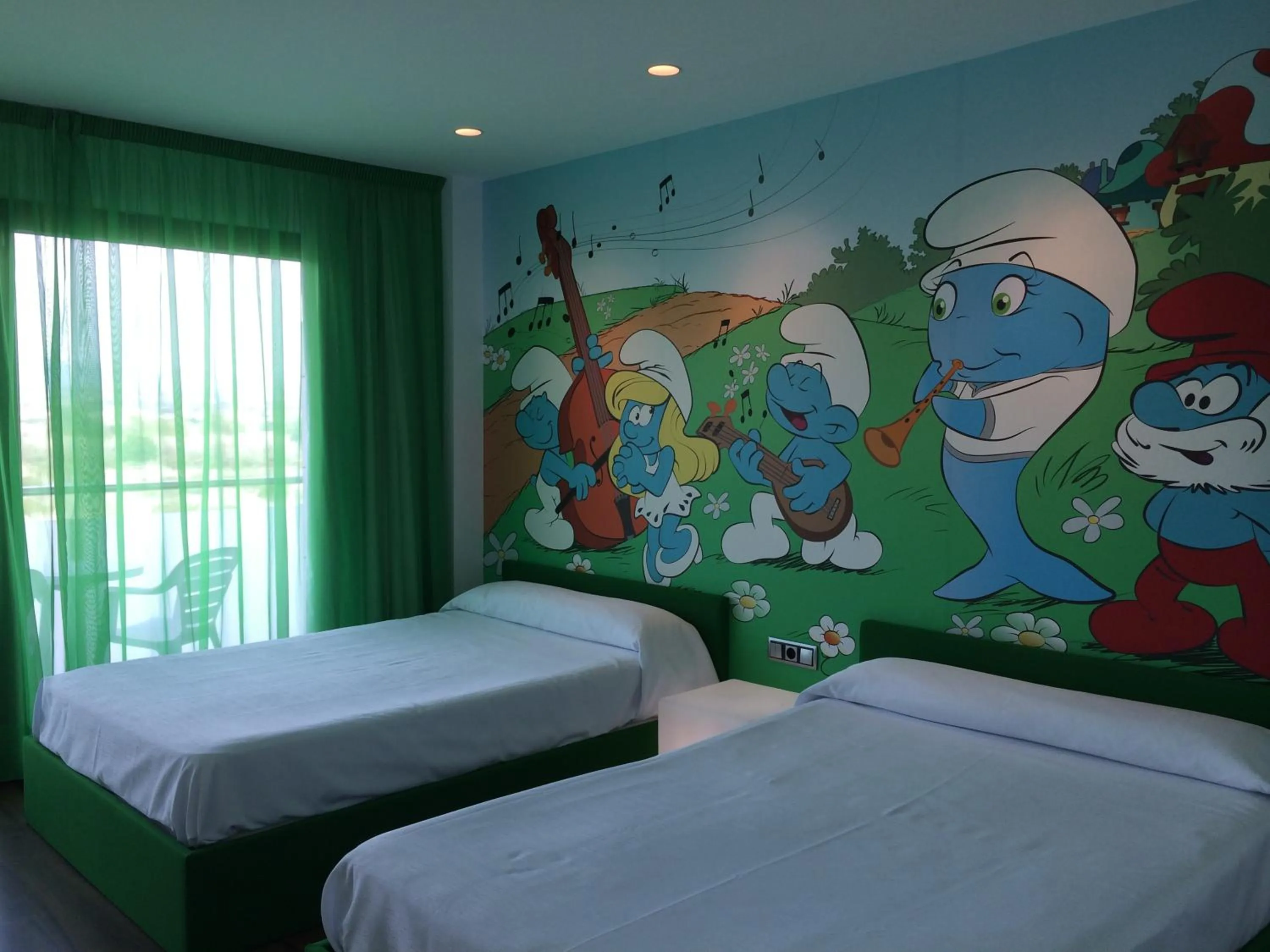 Bed in Hotel Acuazul