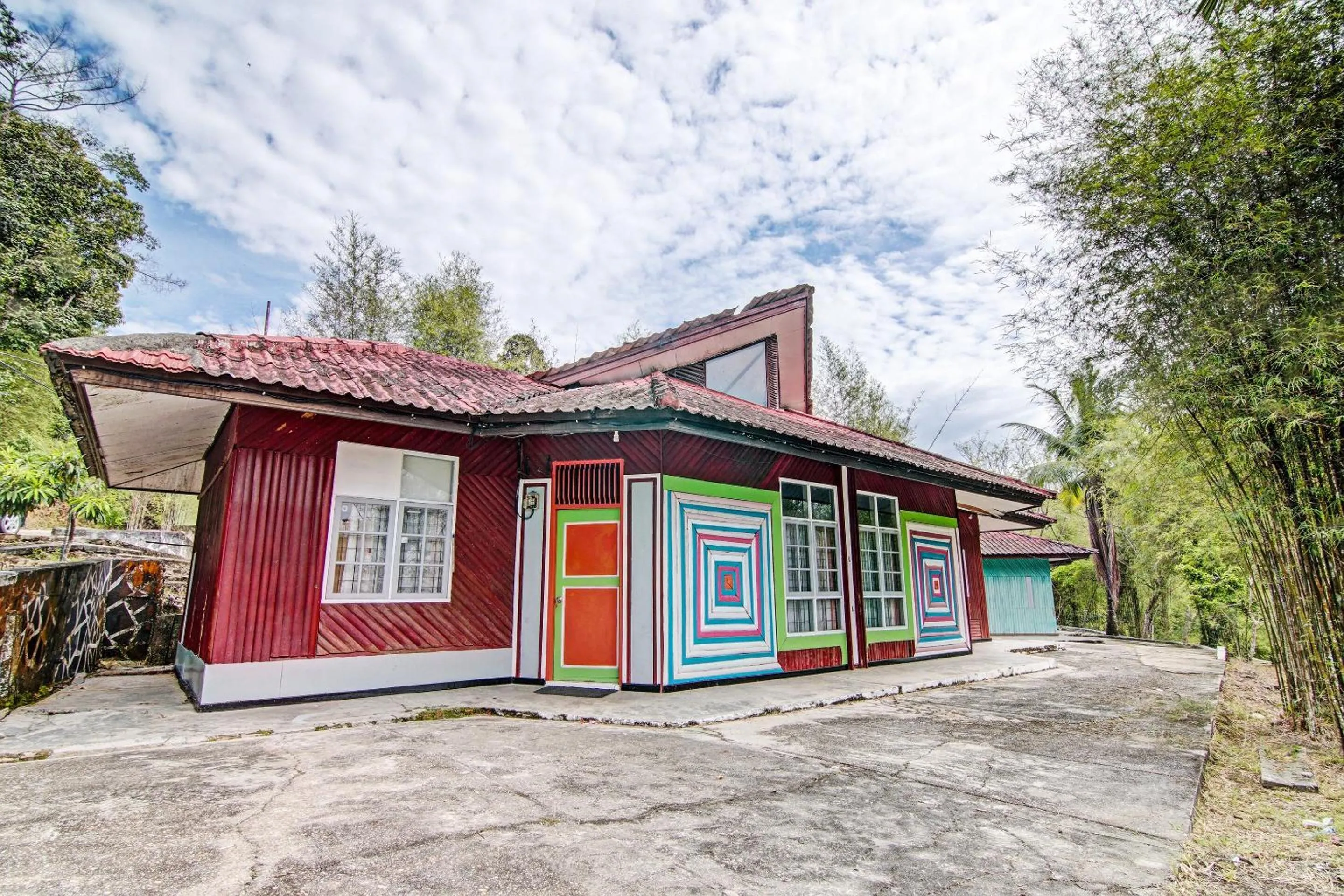 Facade/entrance in Hotel O Rindu Sempadan Cottage Near Taman Wisata Rindu Sempadan