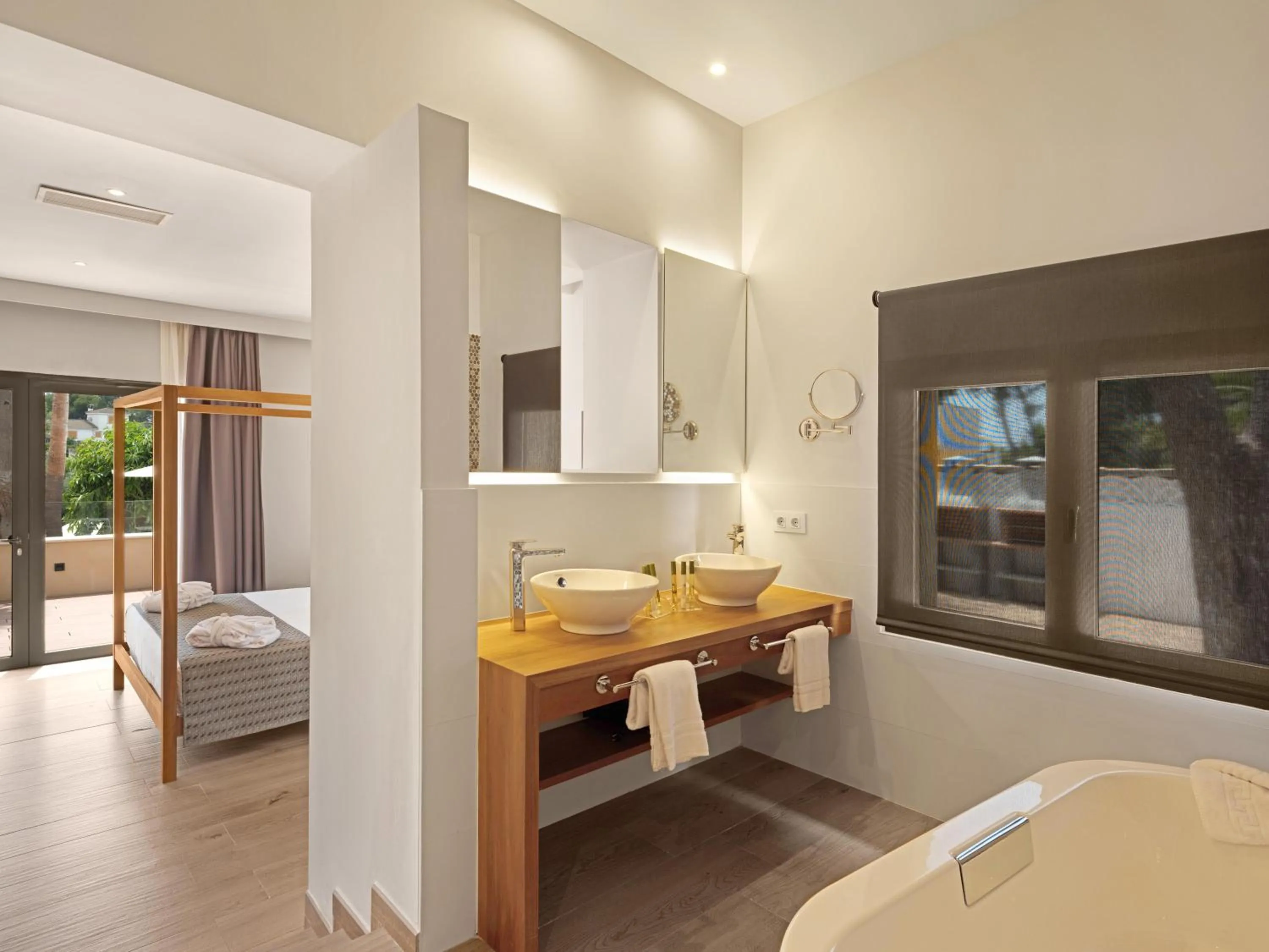 Bathroom, Bed in Tacande Portals