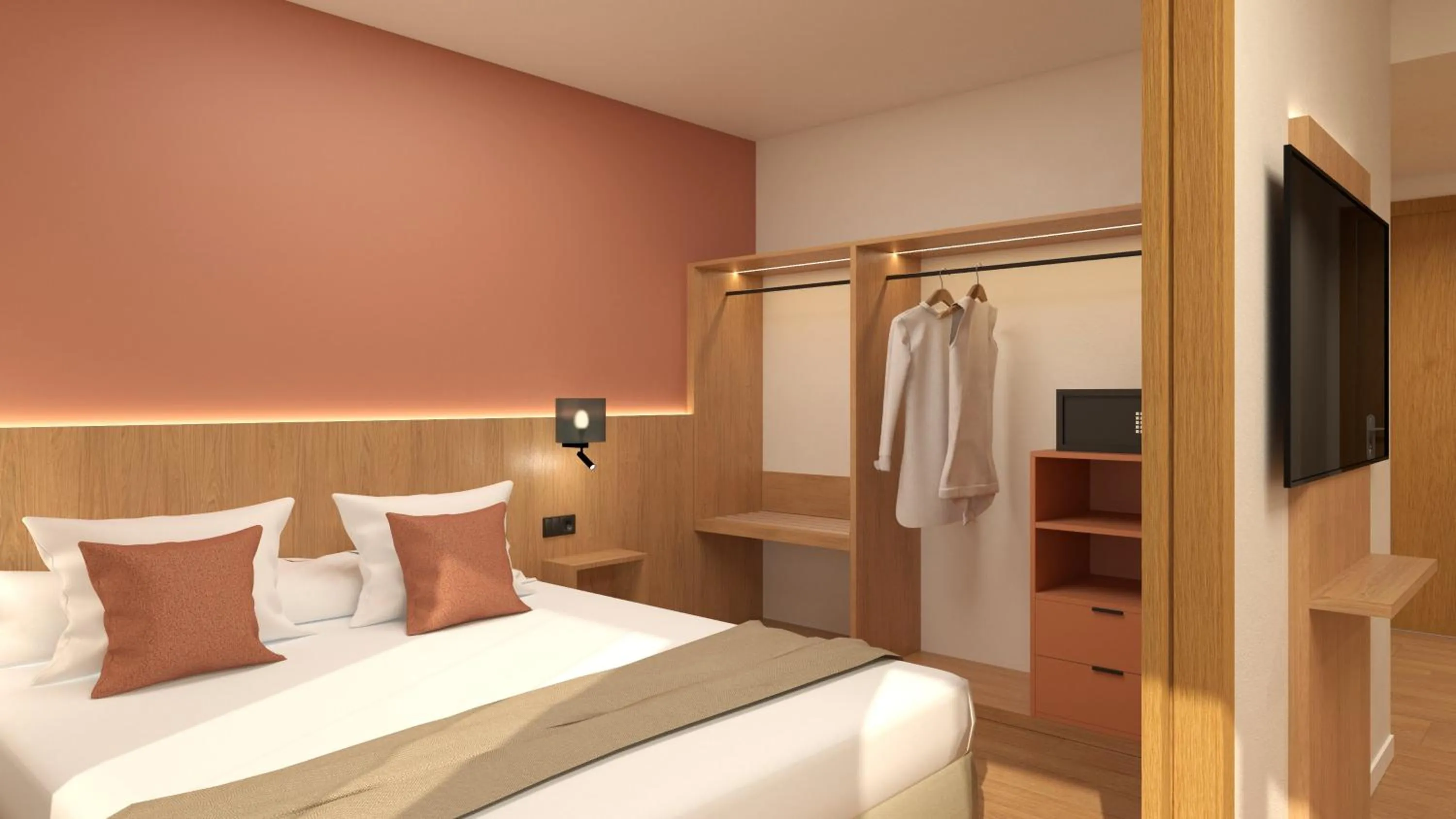 Bed in NM Suites by Escampa Hotels