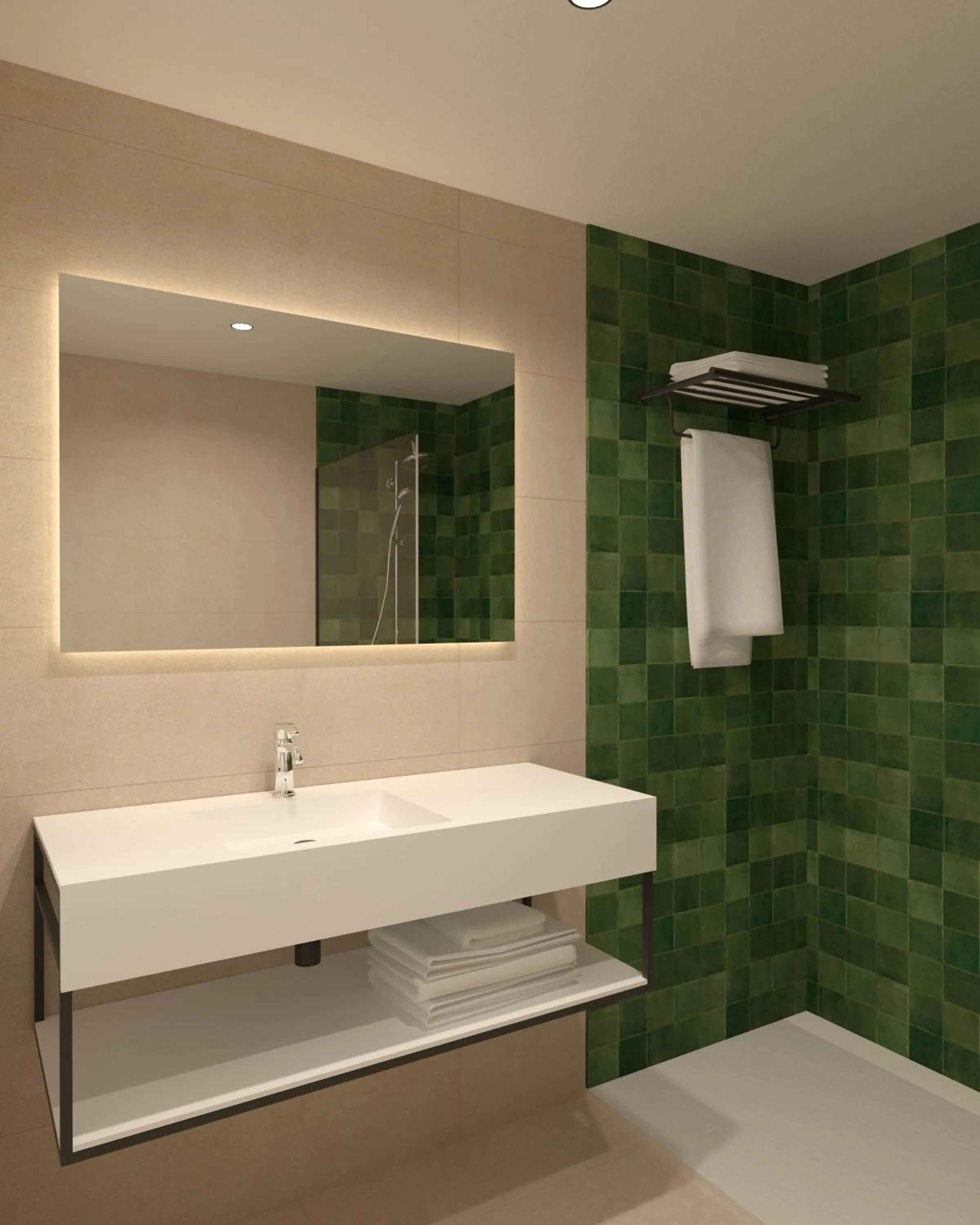 Bathroom in NM Suites by Escampa Hotels