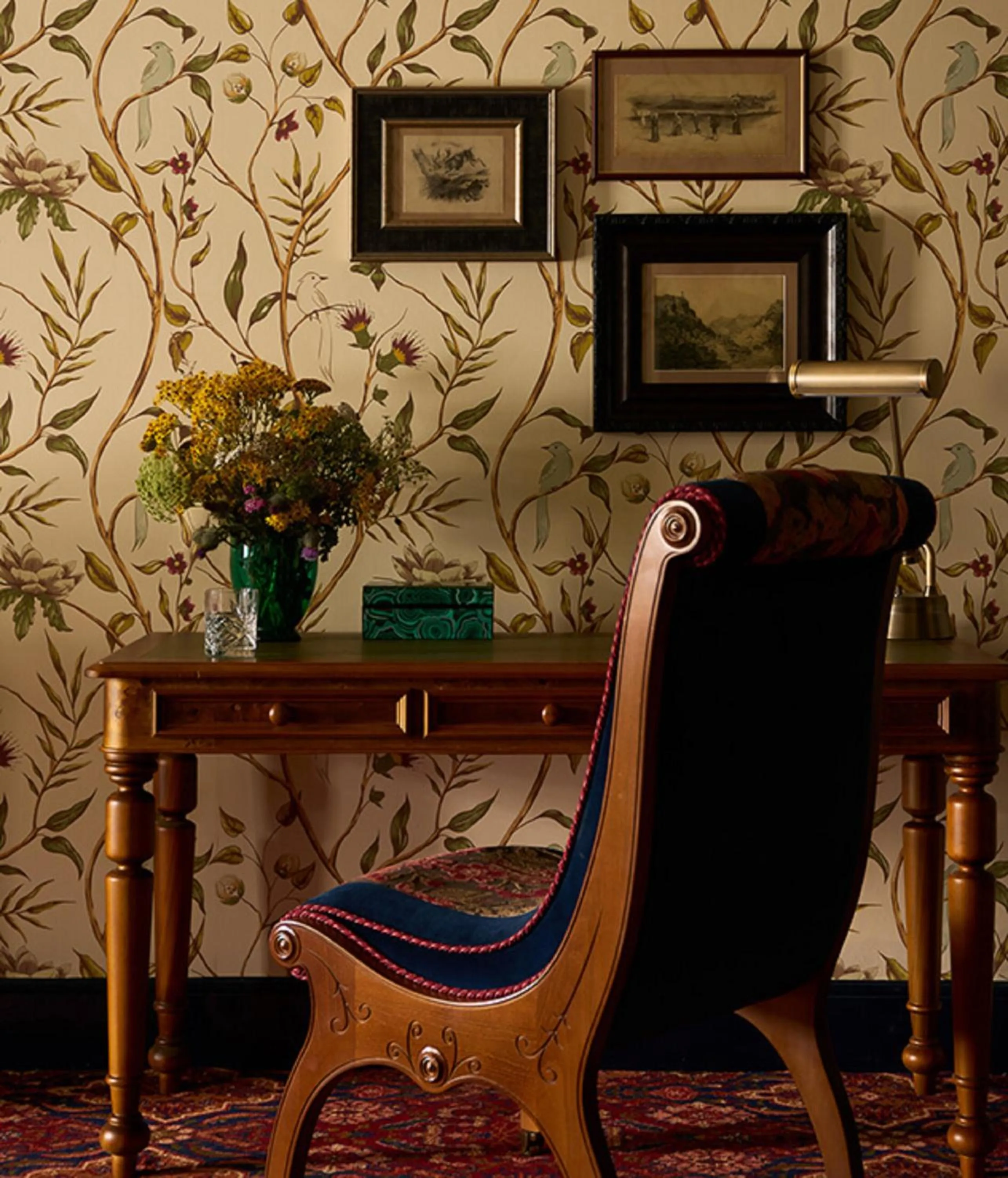 Seating area in Dornoch Station