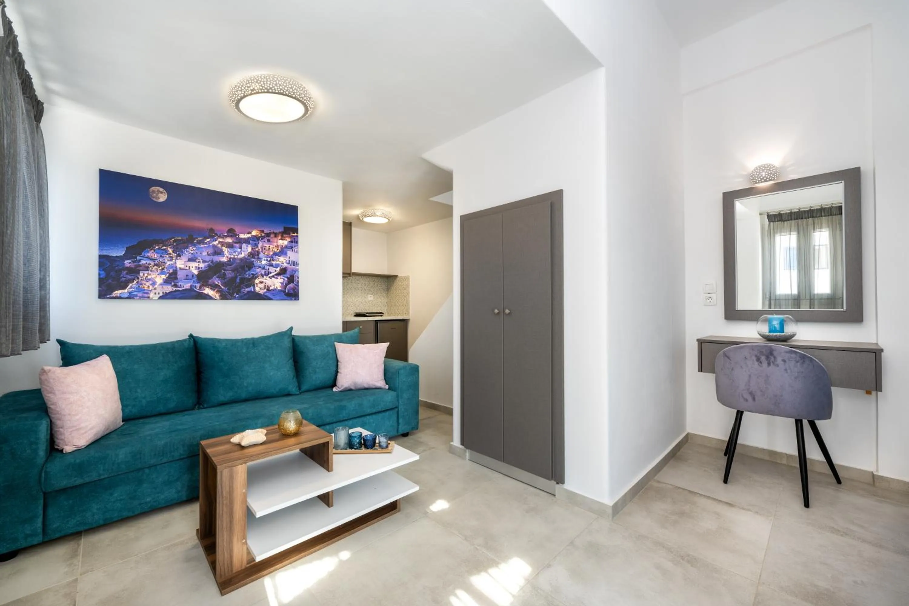 Living room in Honeymoon Beach Studios