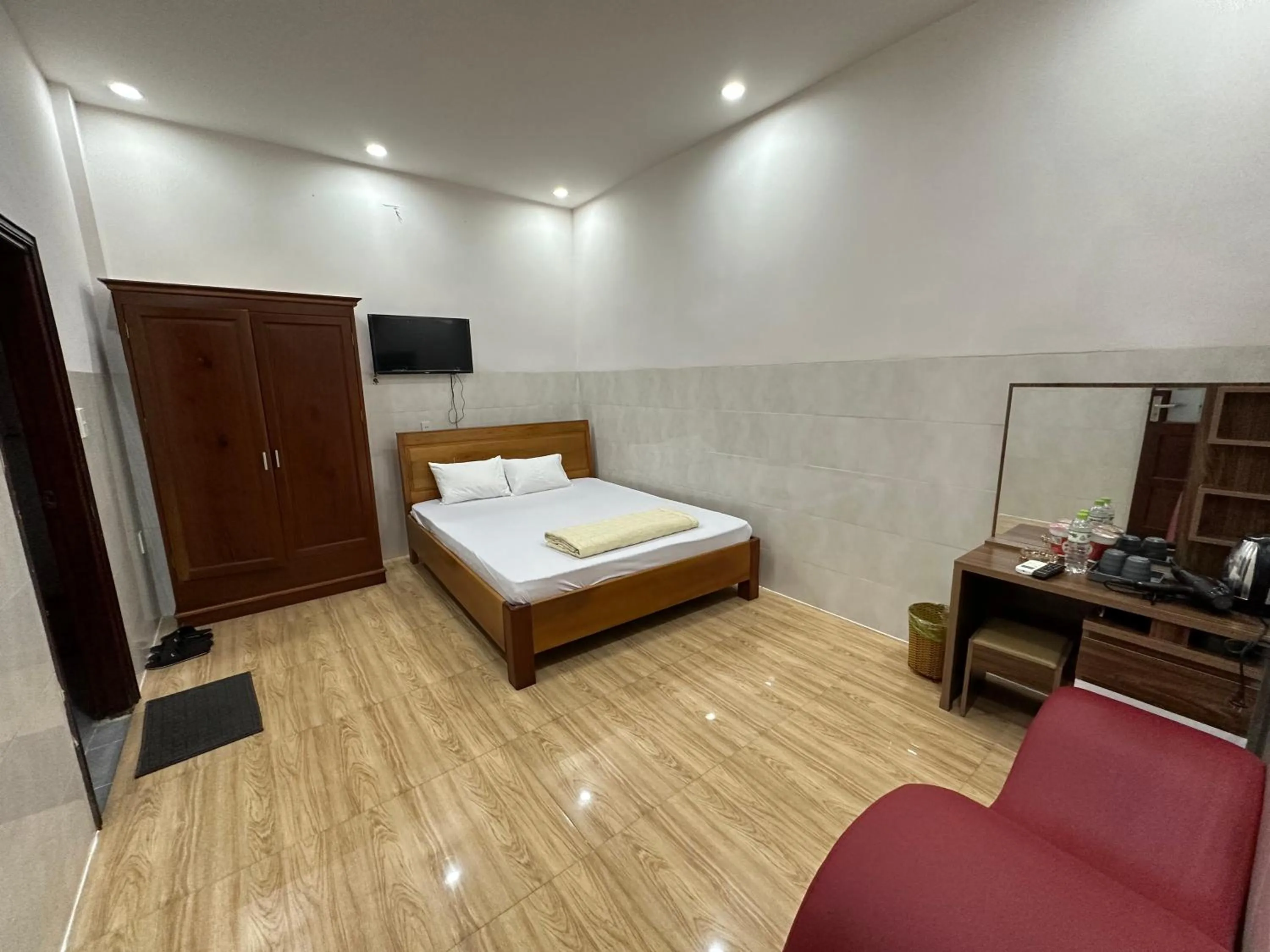 Bed in Hoàng Linh Hotel