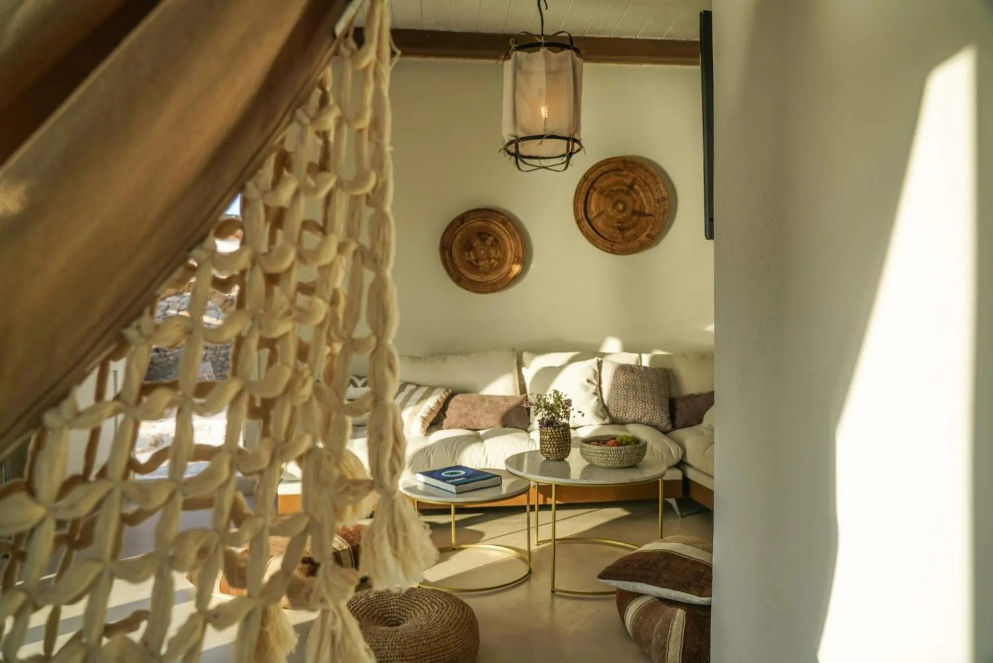 Living room in Mykonos High Villa