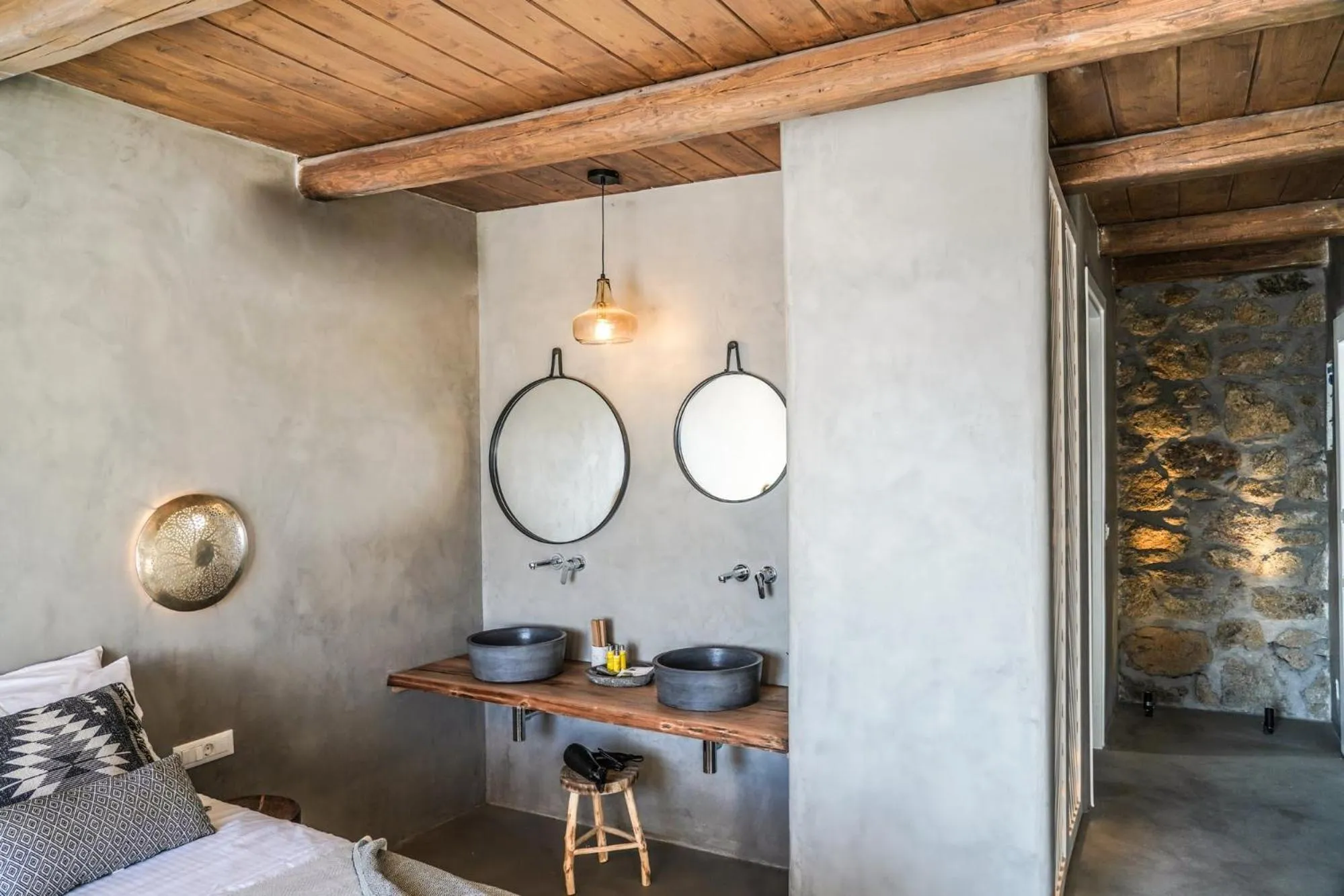 Bathroom in Mykonos High Villa
