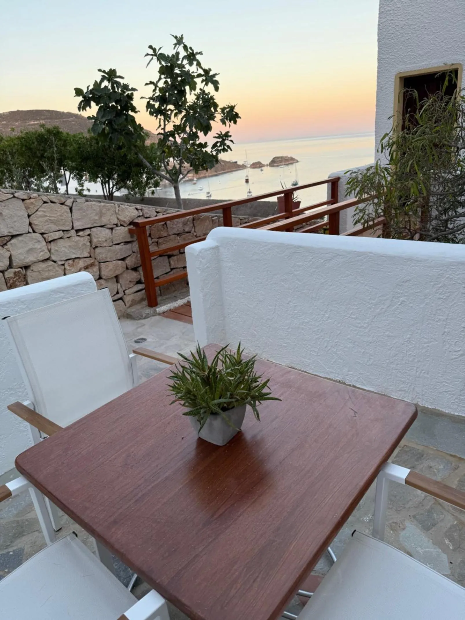 Balcony/Terrace in Golden Sun Hotel Patmos