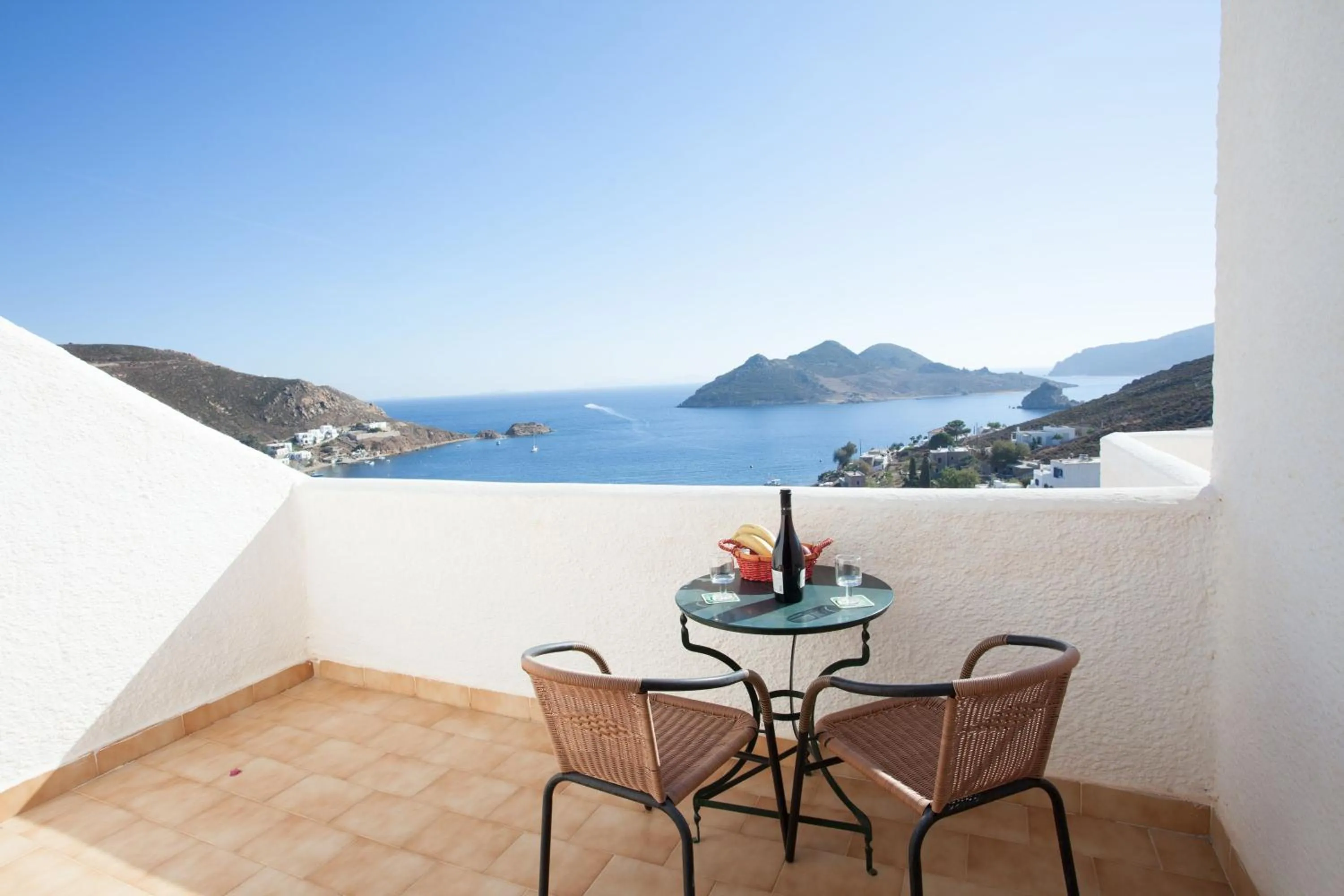 Balcony/Terrace in Golden Sun Hotel Patmos