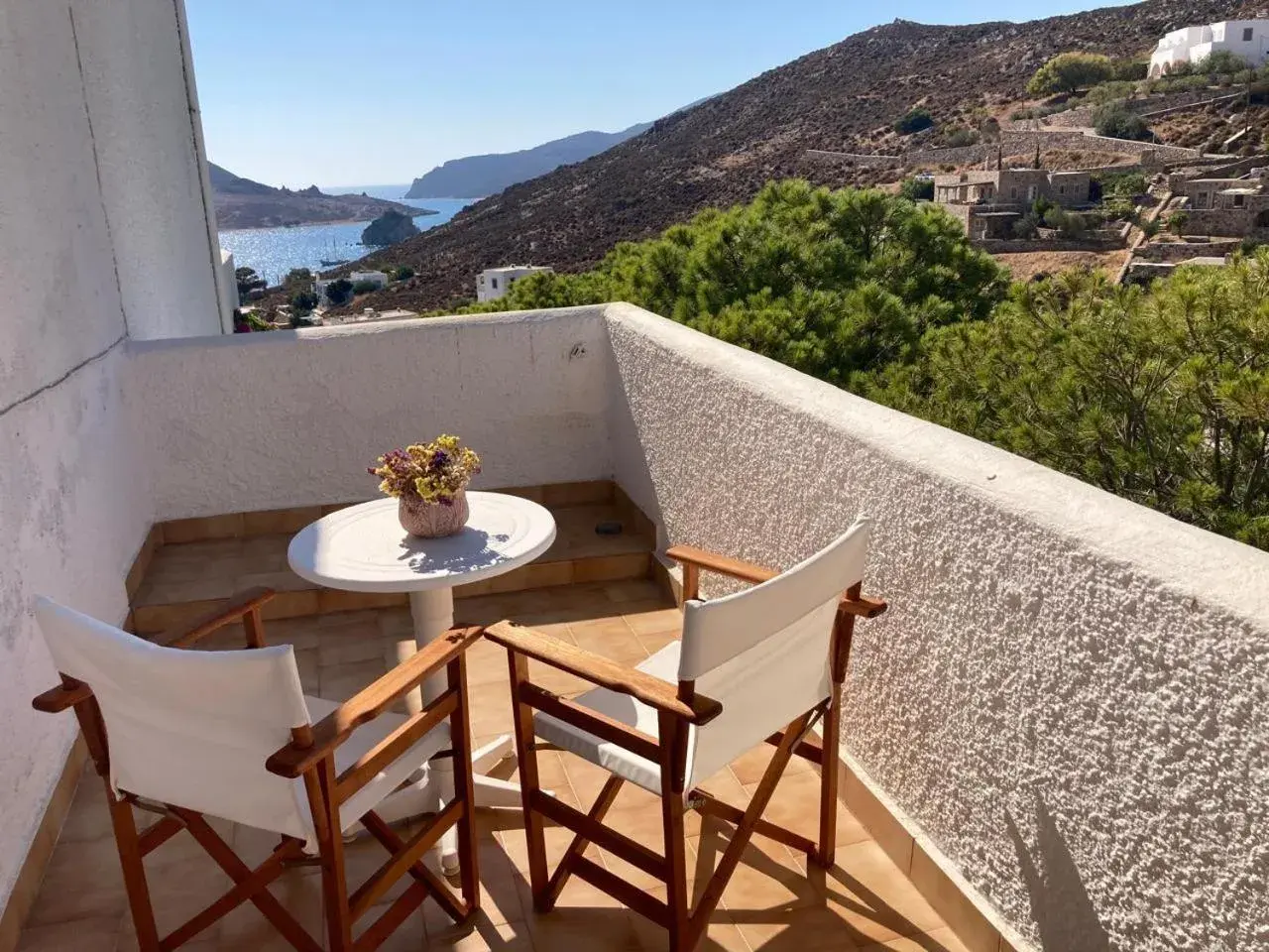 Double or Twin Room with Side Sea View in Golden Sun Hotel Patmos Double or Twin Room with Side Sea View in Golden Sun Hotel Patmos