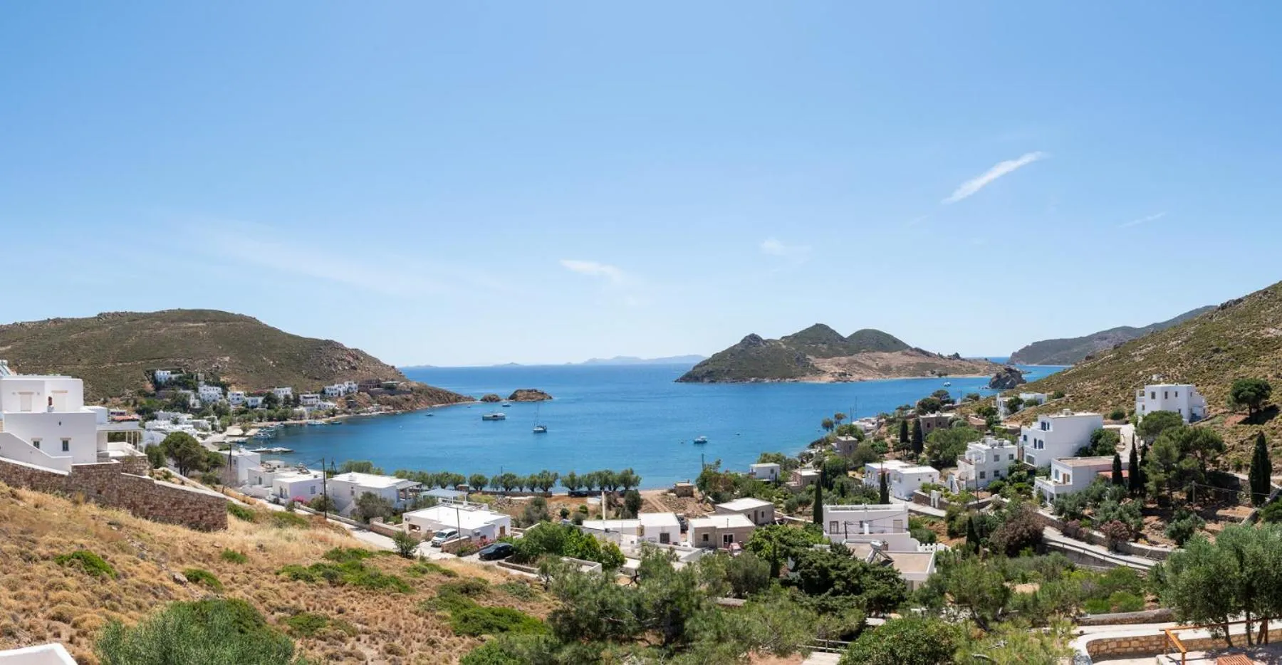 Sea view in Golden Sun Hotel Patmos