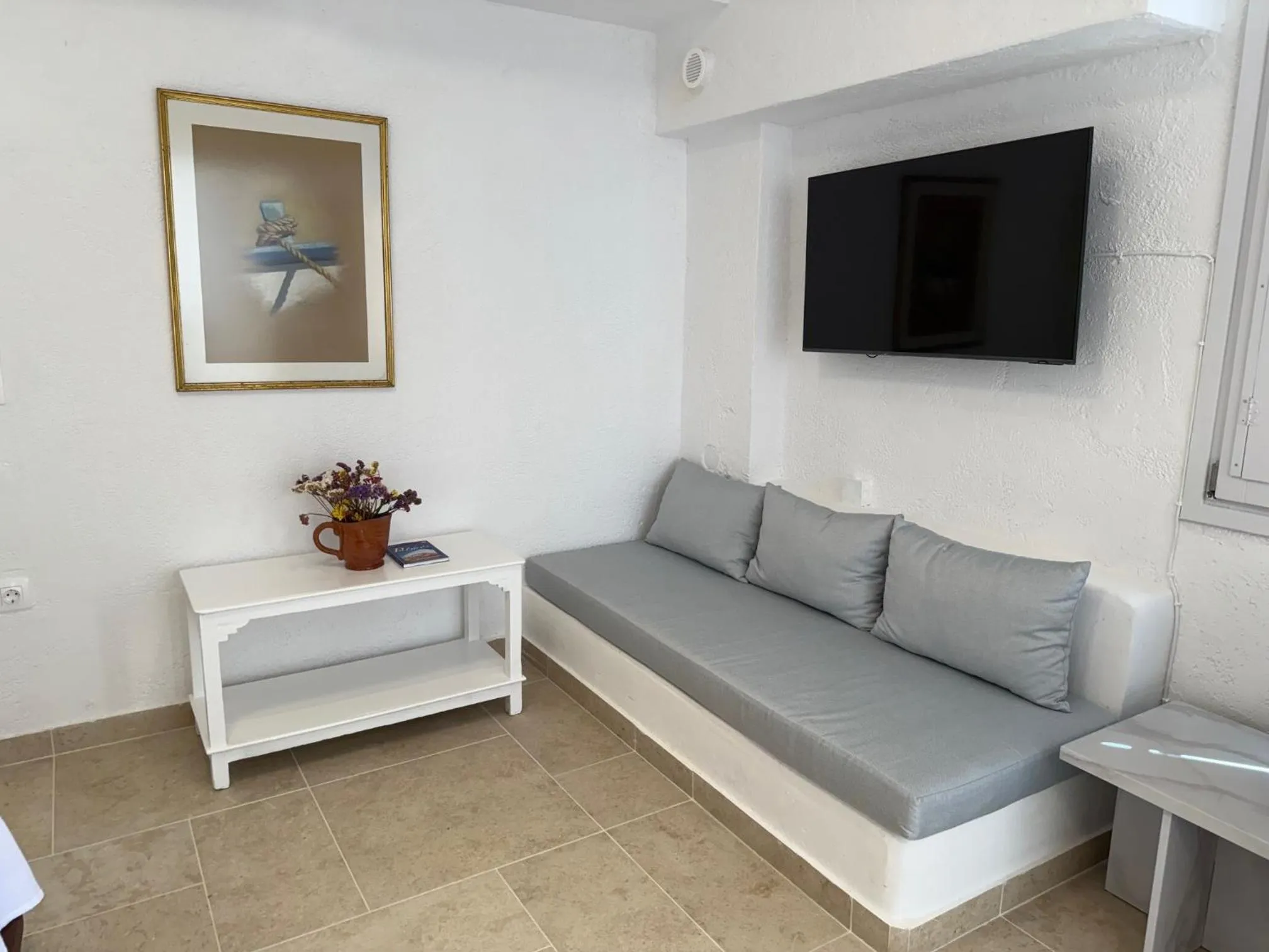 Living room in Golden Sun Hotel Patmos