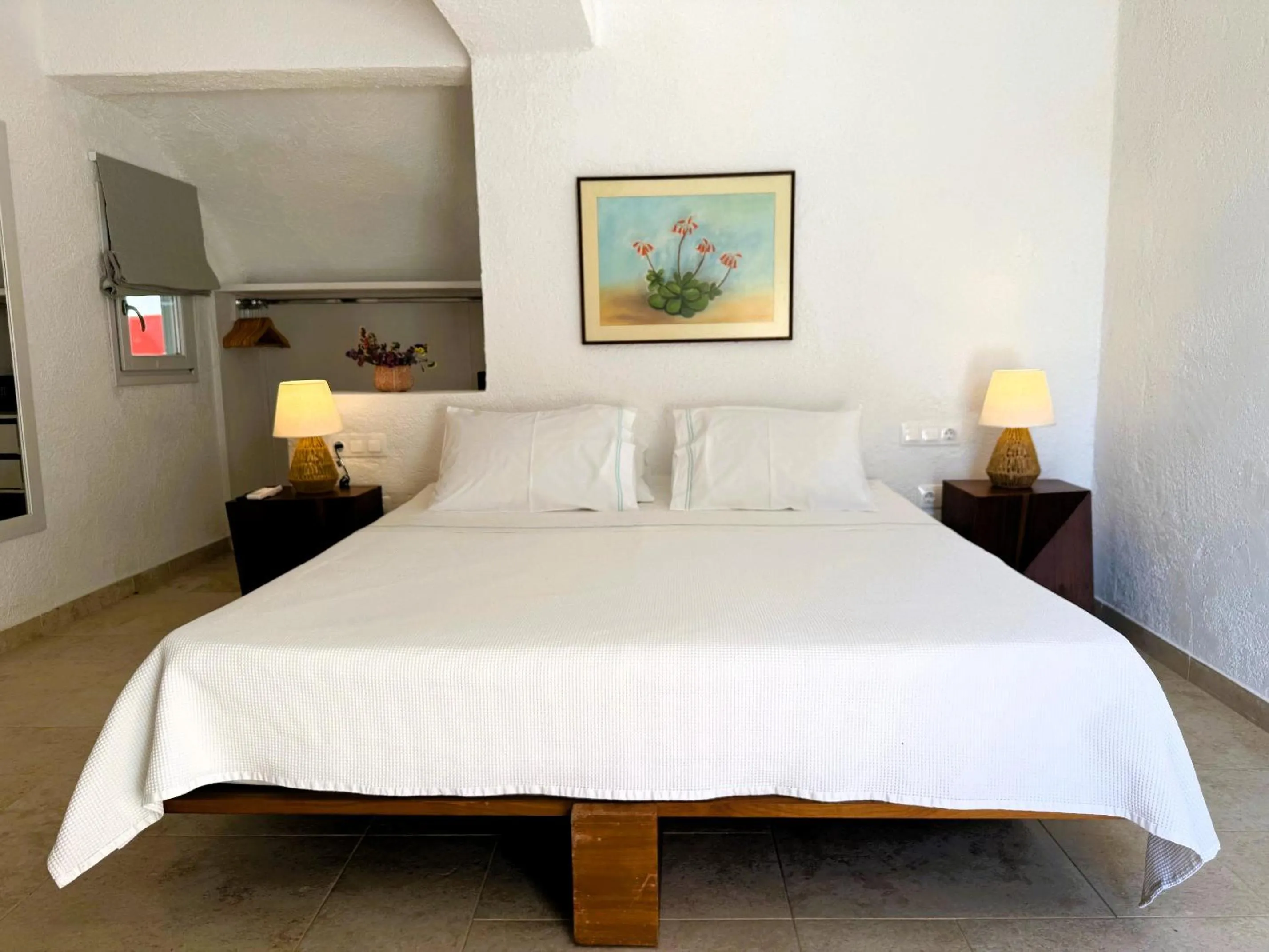 Bedroom, Bed in Golden Sun Hotel Patmos