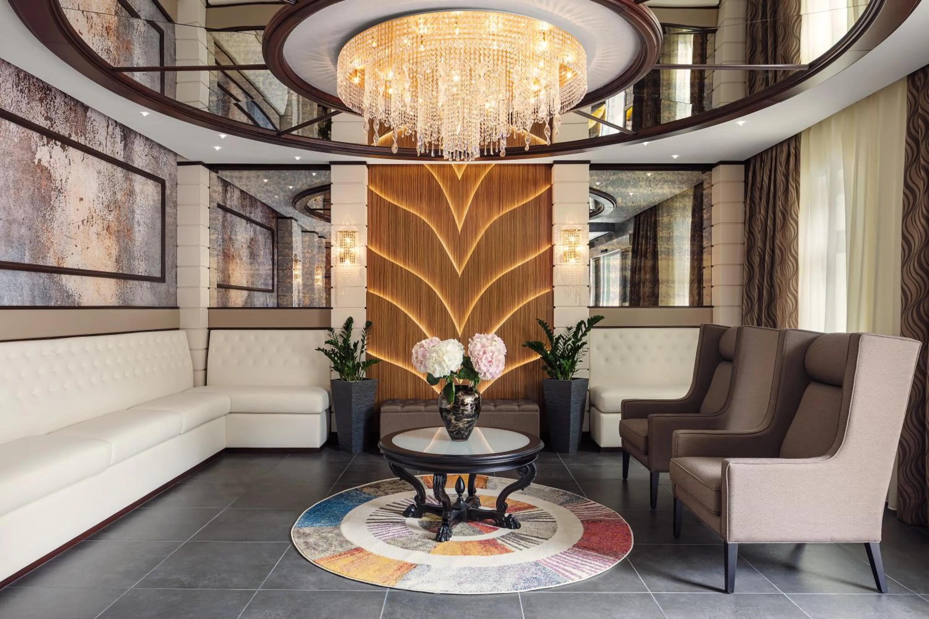 Lobby or reception in Boutique Hotel Saxonia