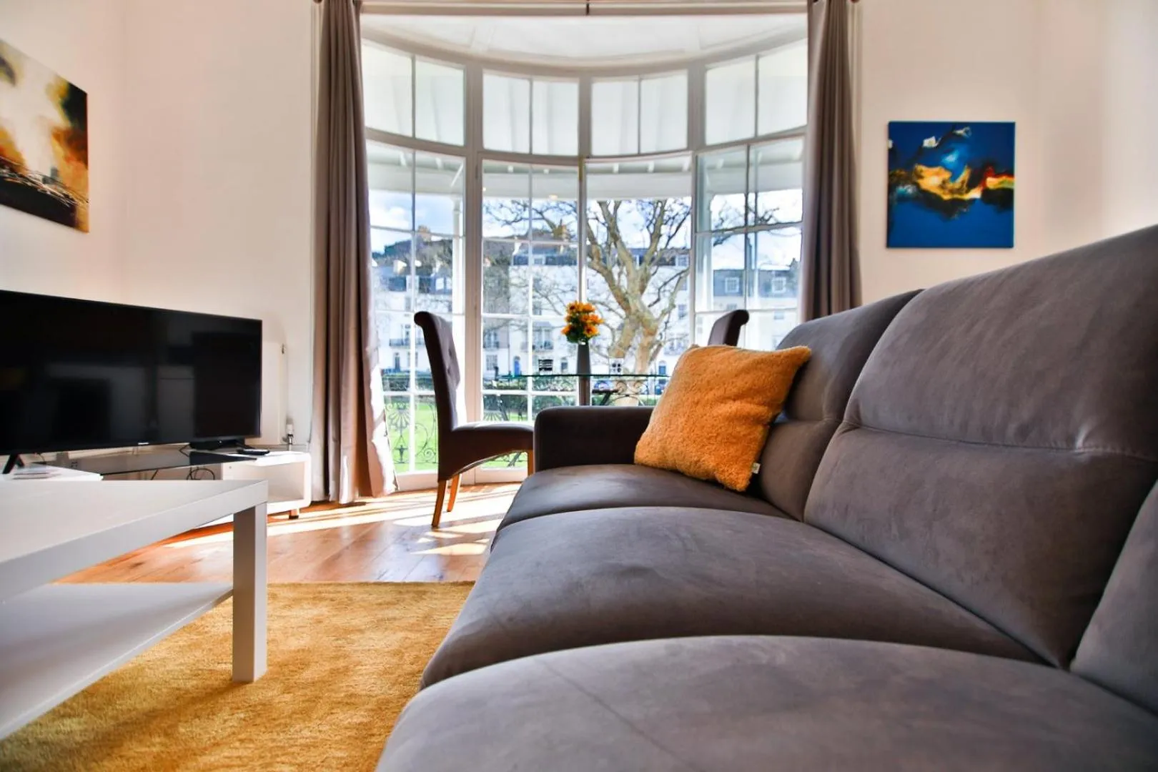 Living room in 40b Wellington Suites