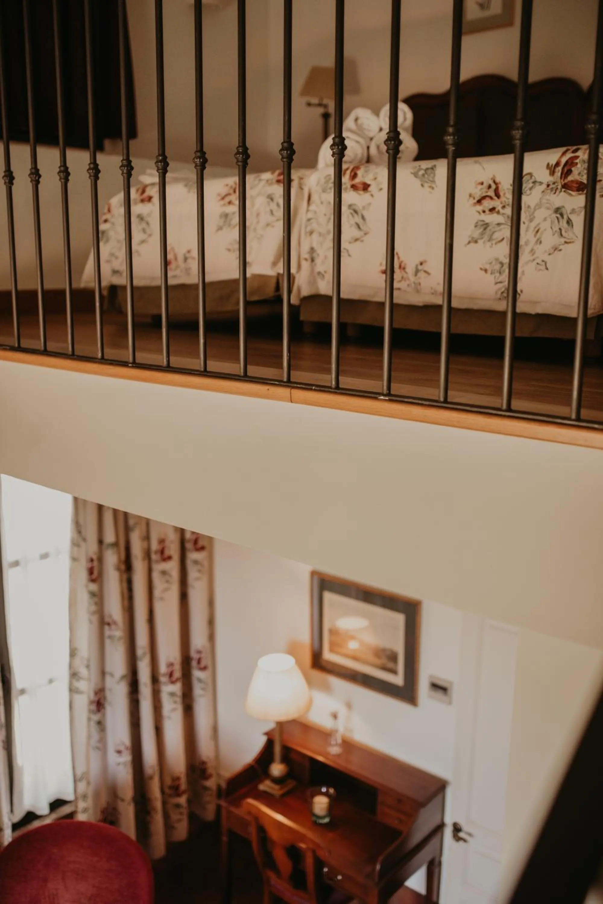 Bed in Hotel Posada de Valdezufre