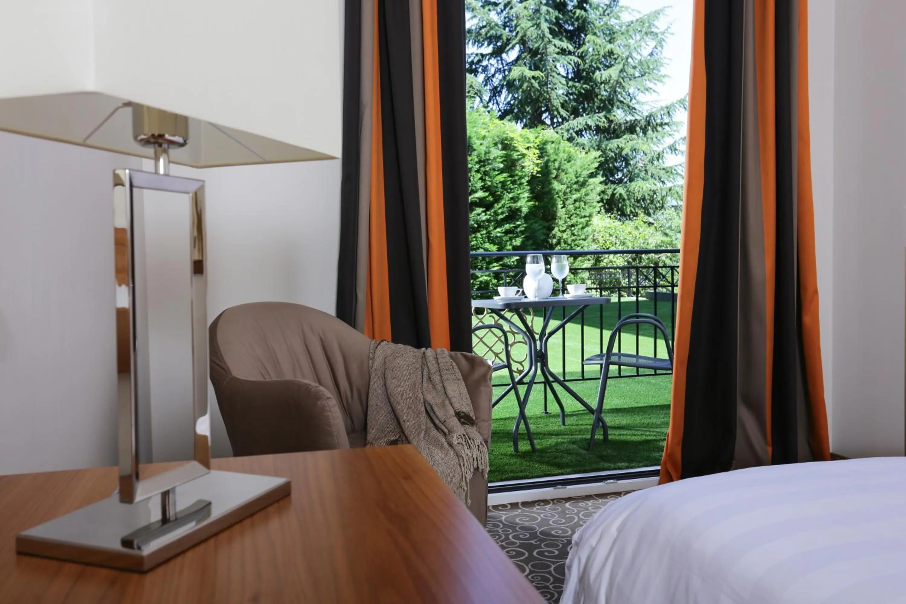 Decorative detail, Bed in Chloe Luxury Hotel