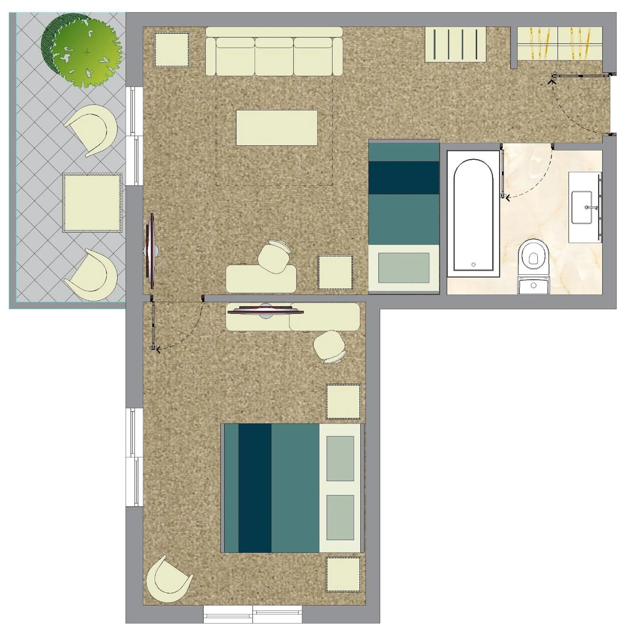 Property building in Chloe Luxury Hotel