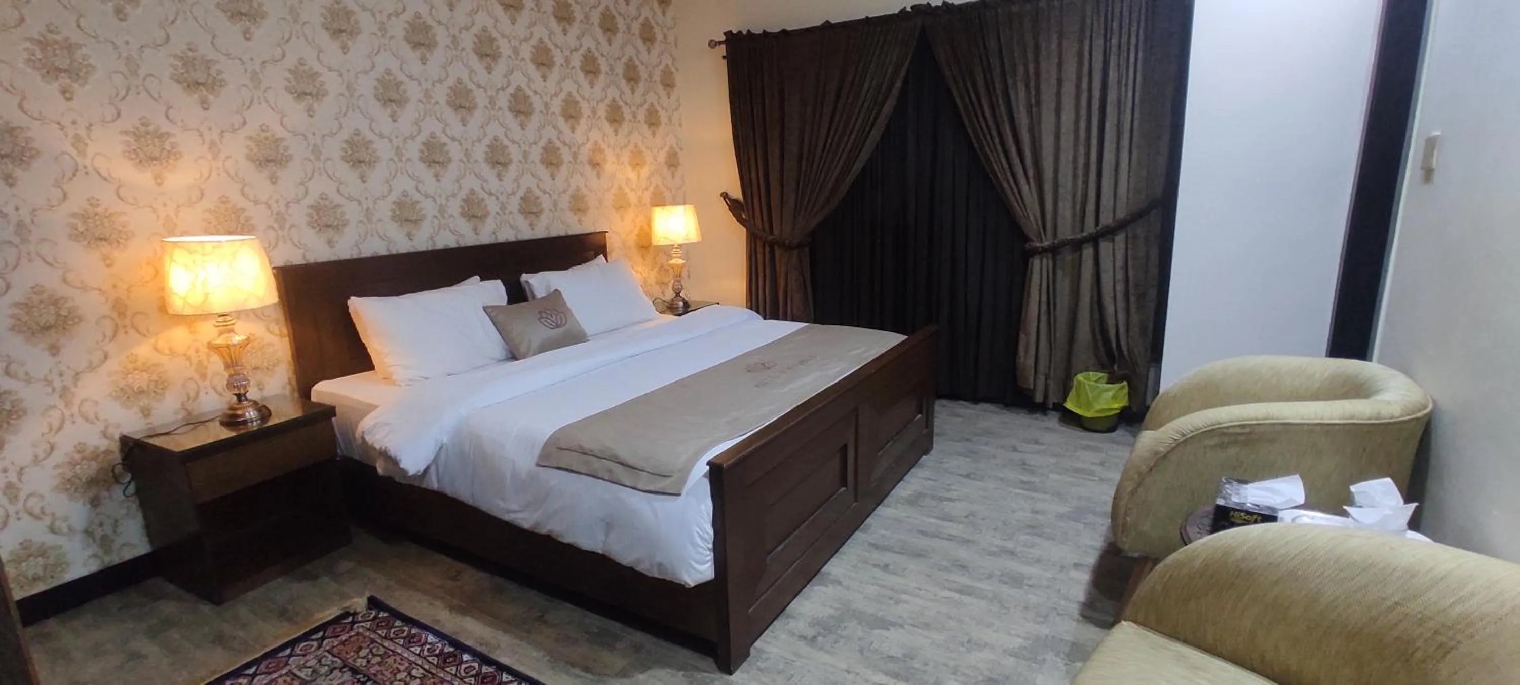 Bed in Hotel Daffodils