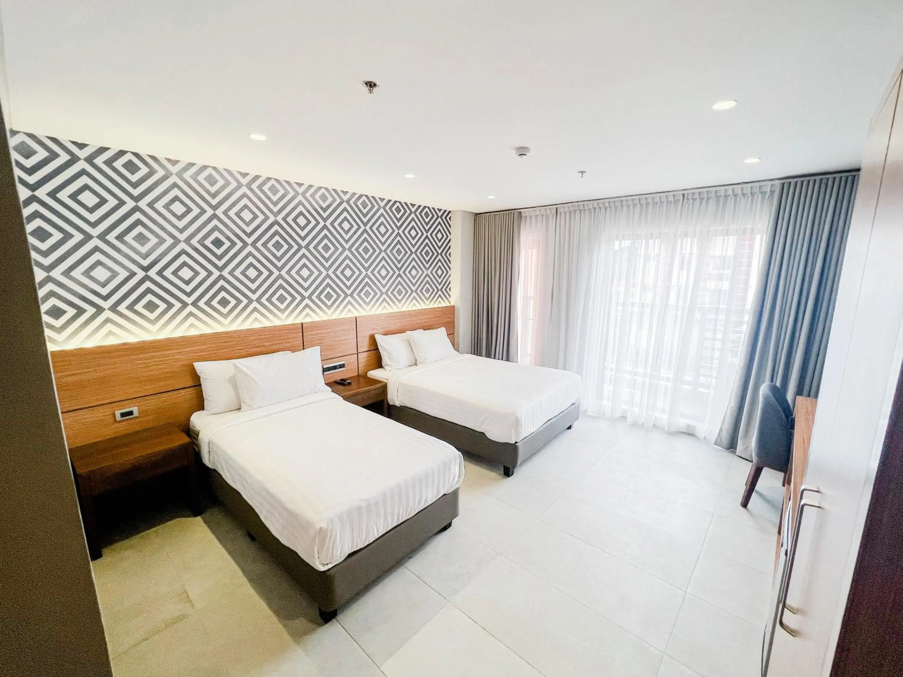 Bed in The Manaoag Hotel