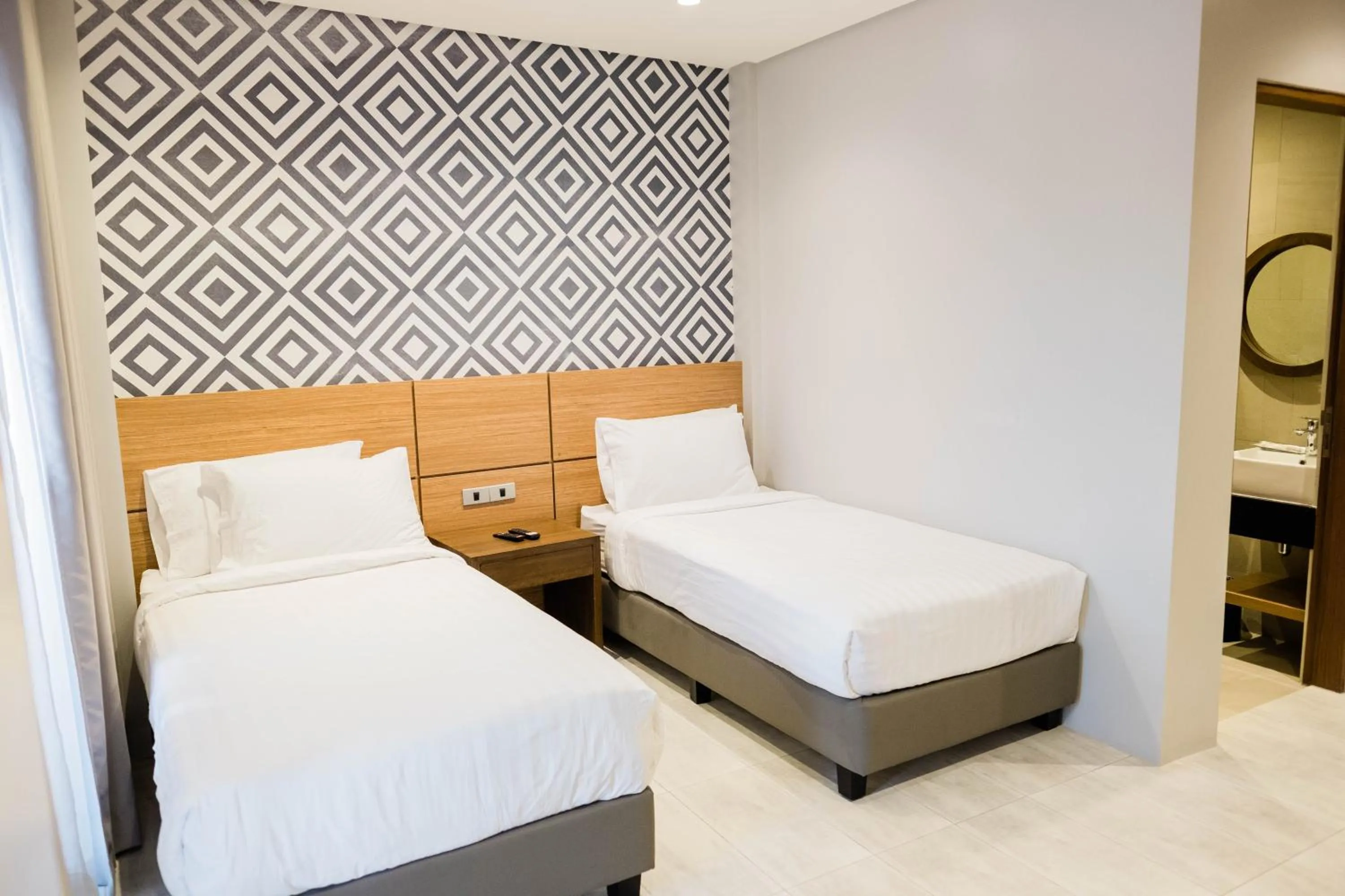 Bed in The Manaoag Hotel