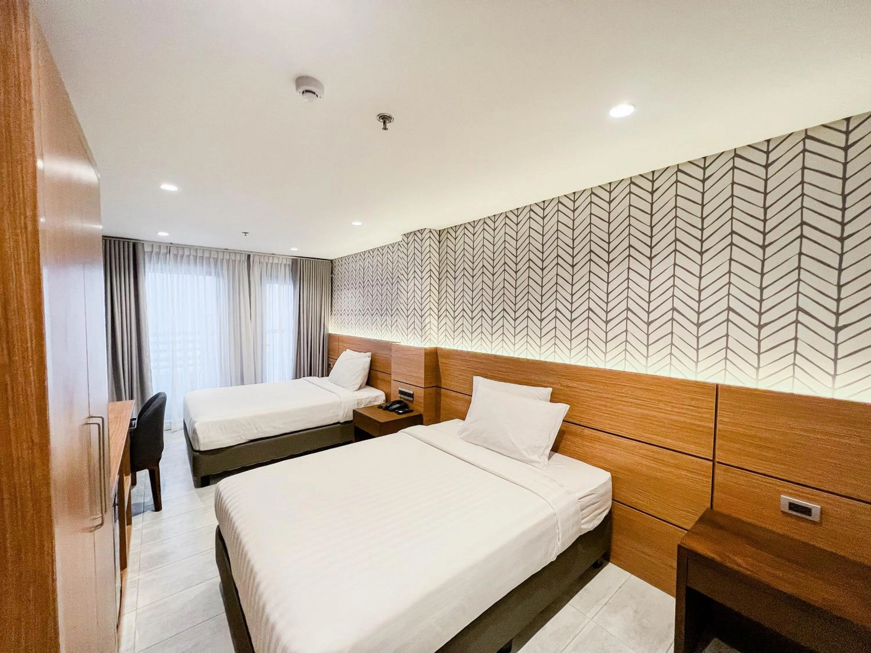 Bed in The Manaoag Hotel