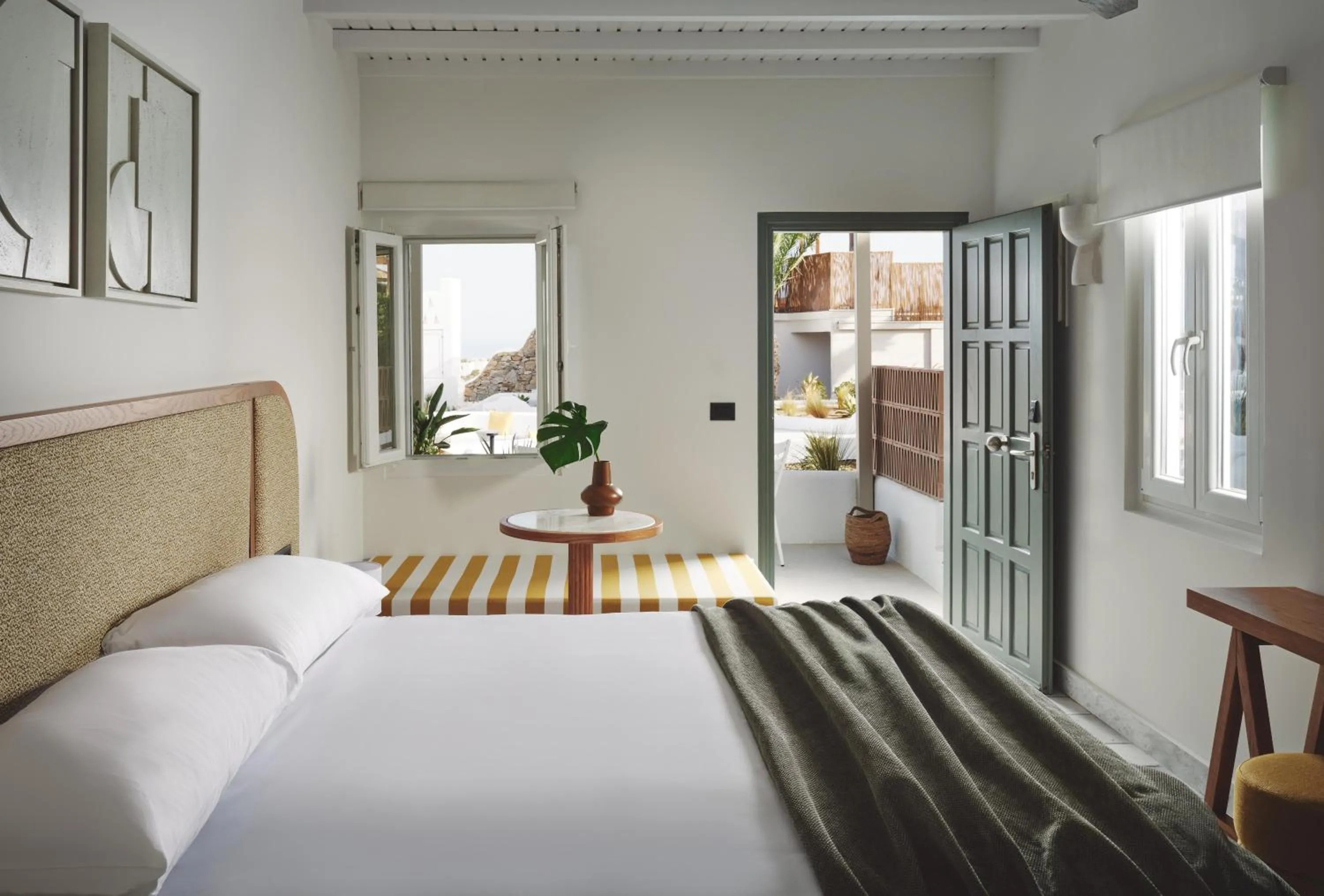Photo of the whole room, Bed in NUMO Mykonos Boutique Resort