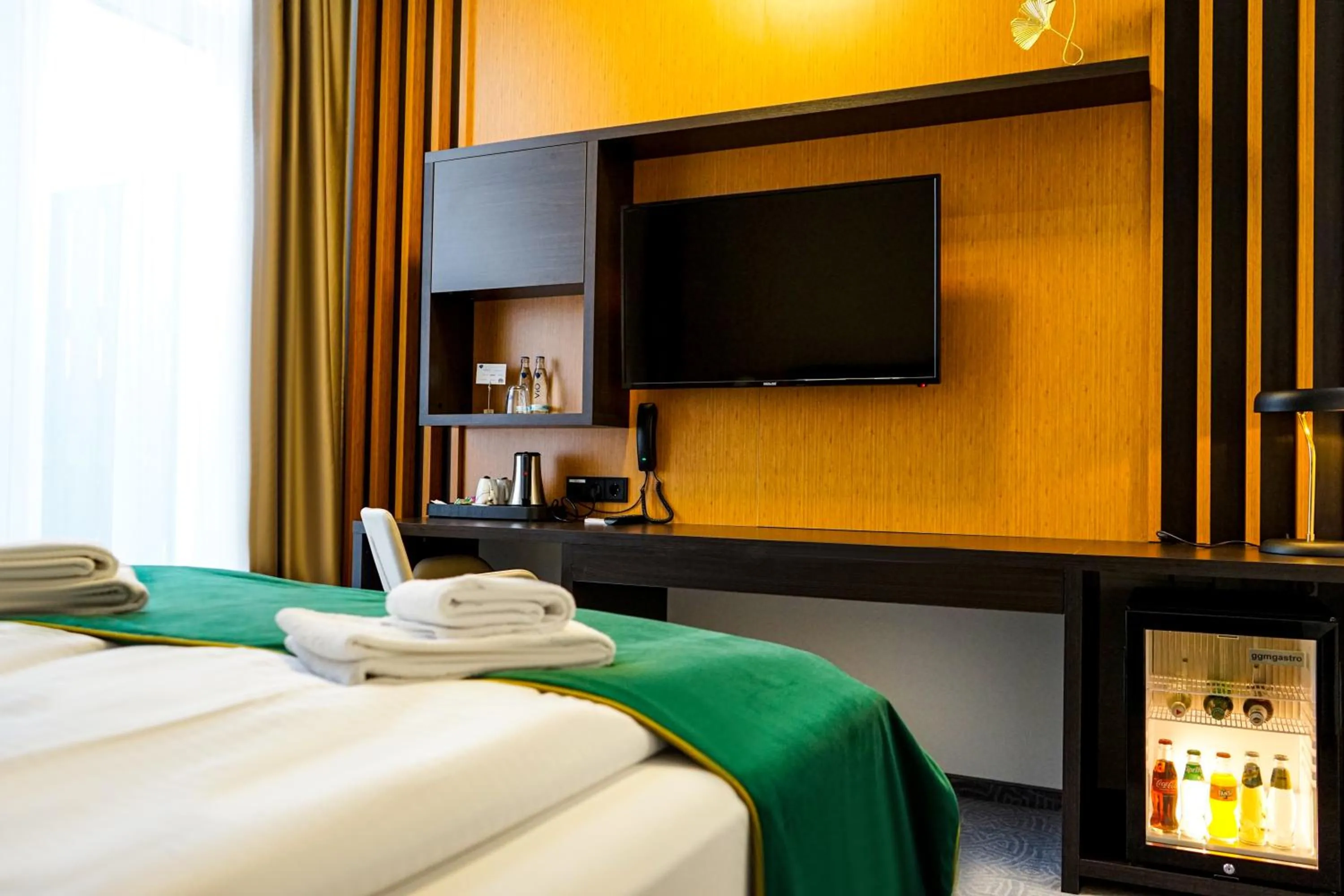 Bed in M-Pire Hotel Berlin