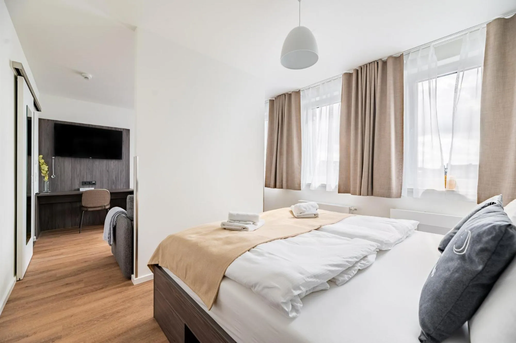 Bed in Limehome Bremerhaven Kantstraße