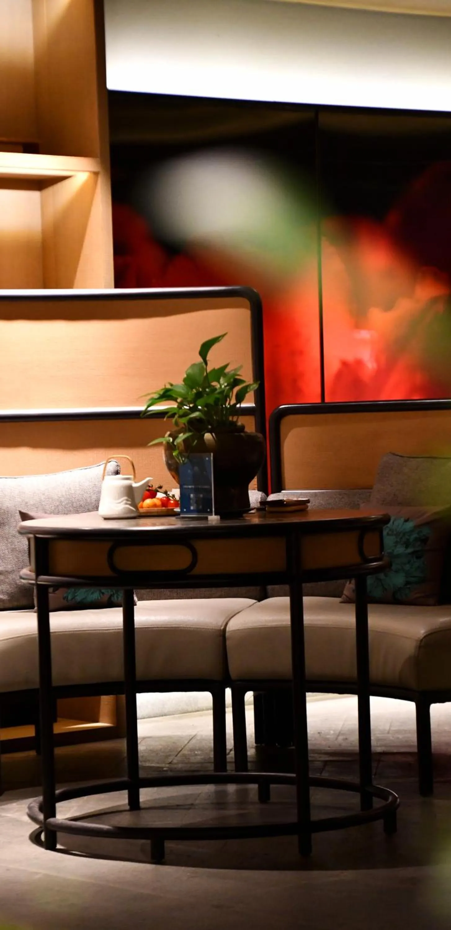 Communal lounge/ TV room in The Lucid Resort Tiantai