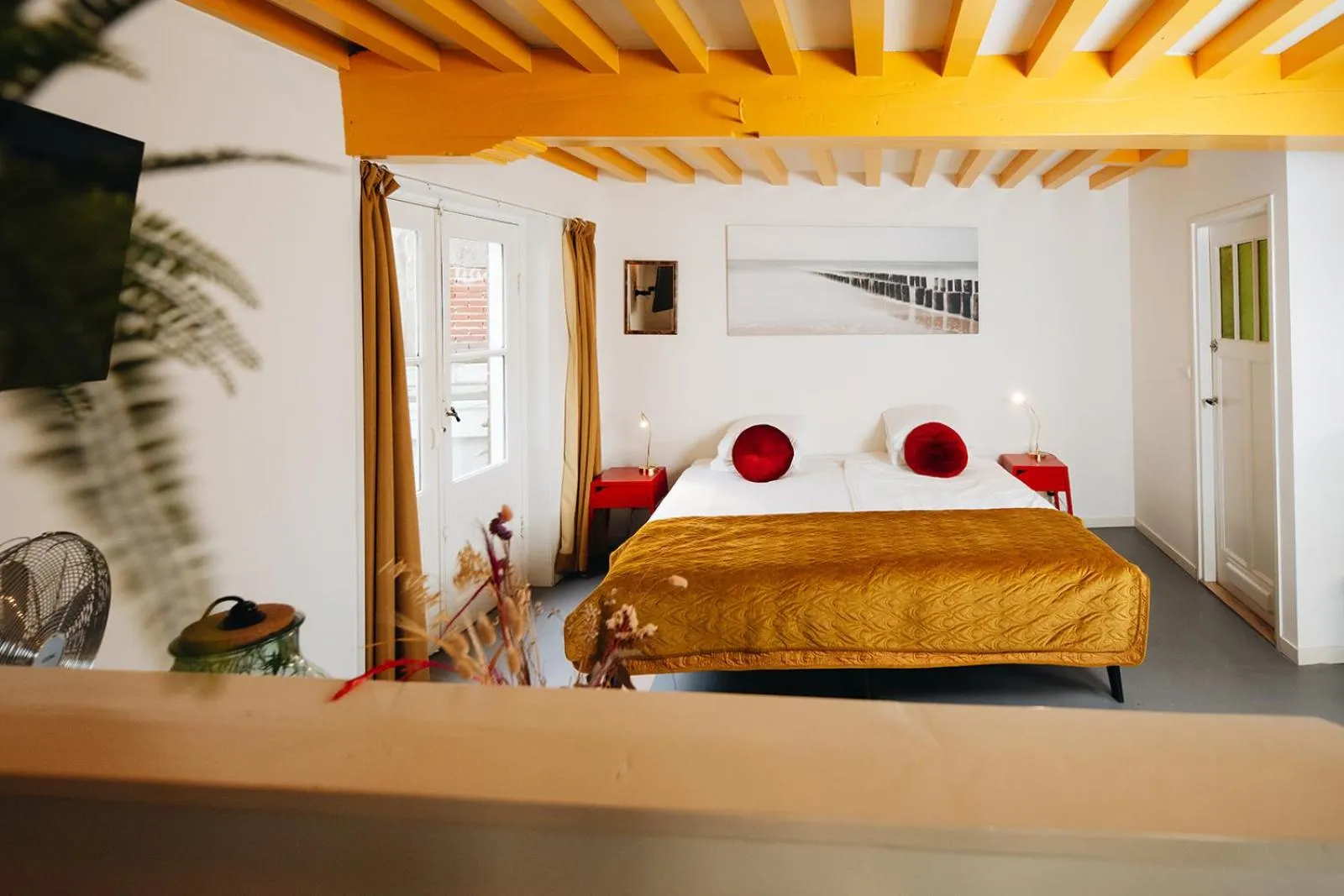 Bed in Hotel Zilt Studio's