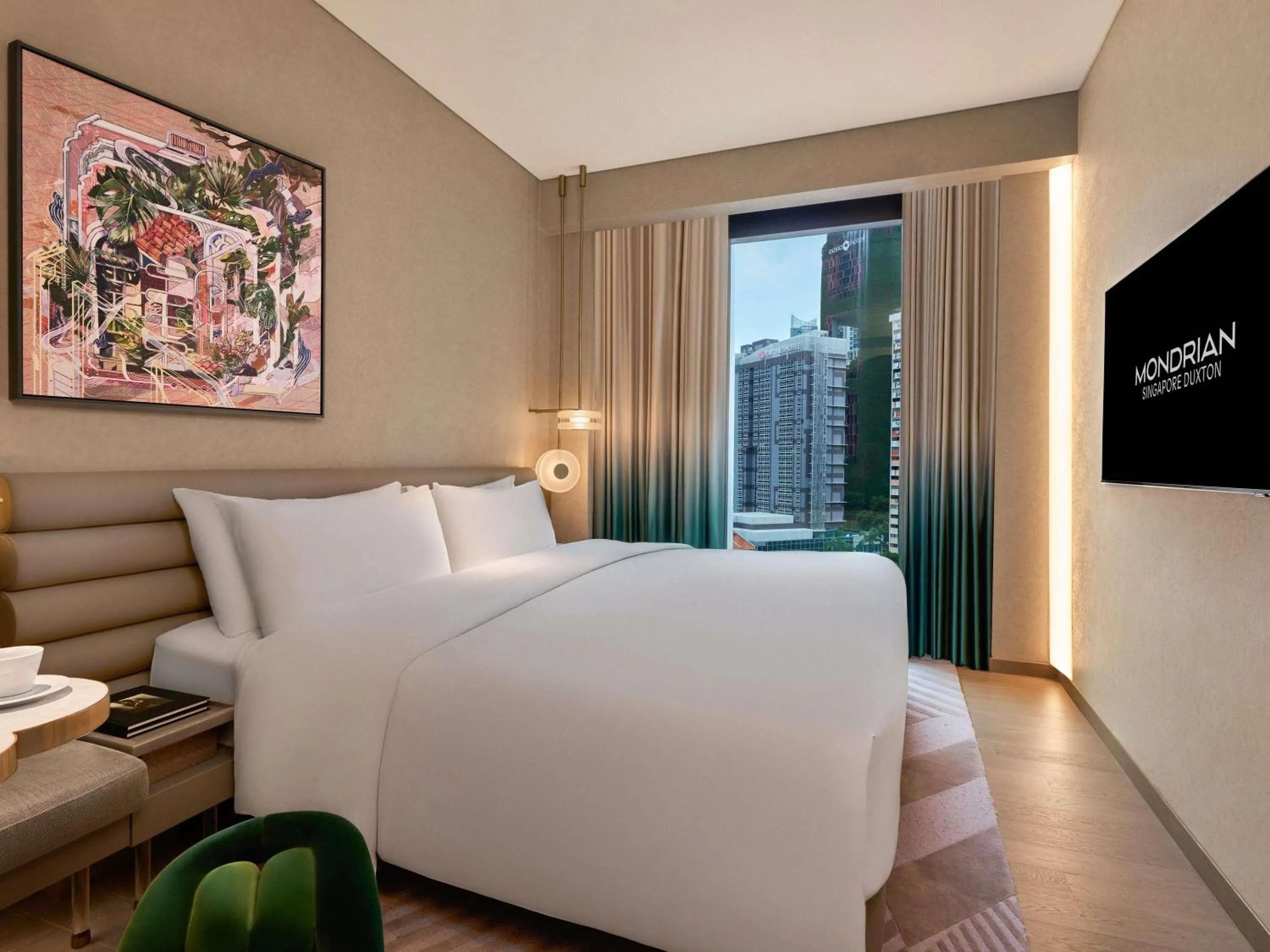 Bedroom, Bed in Mondrian Singapore Duxton