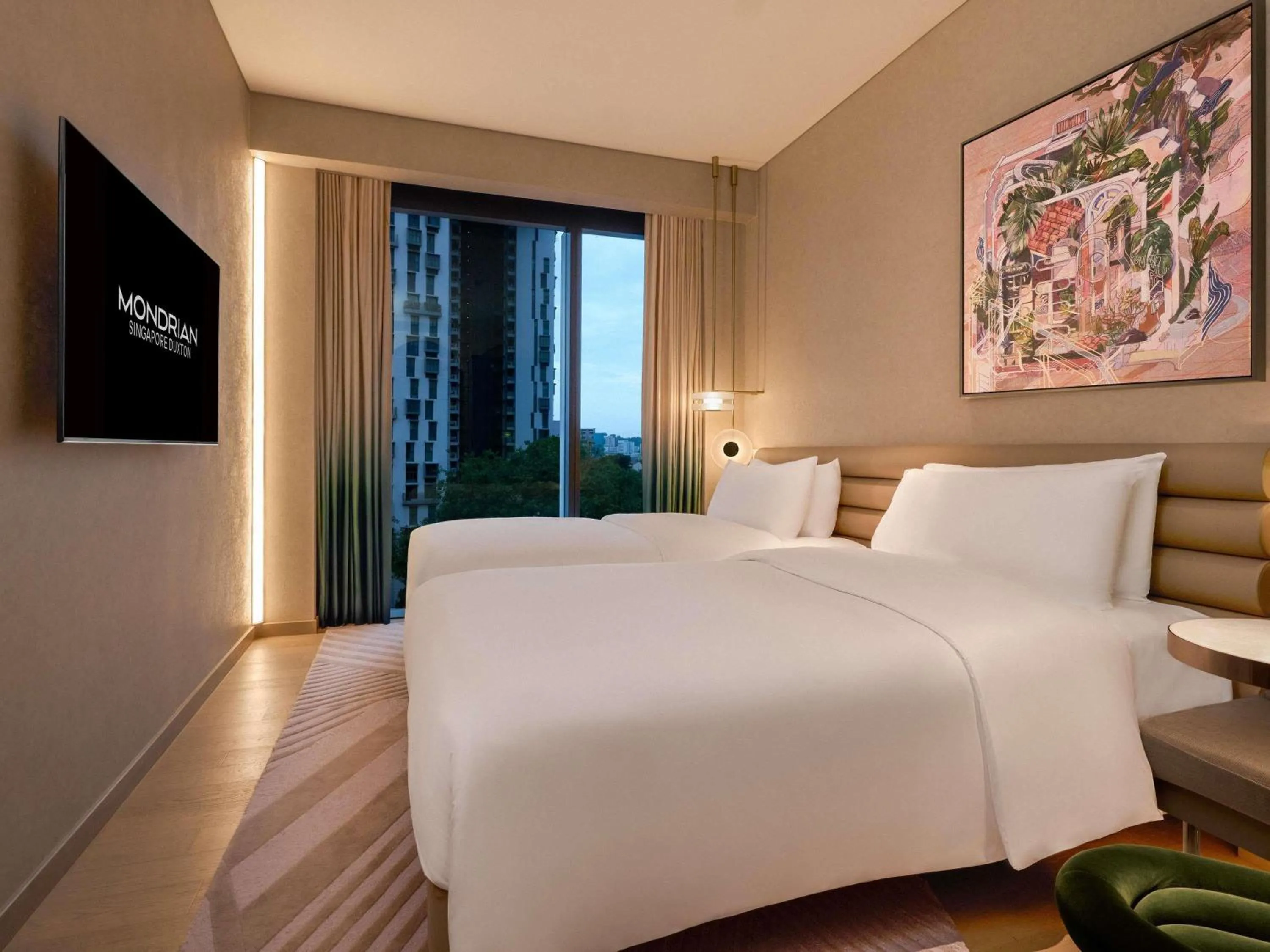 Bedroom, Bed in Mondrian Singapore Duxton