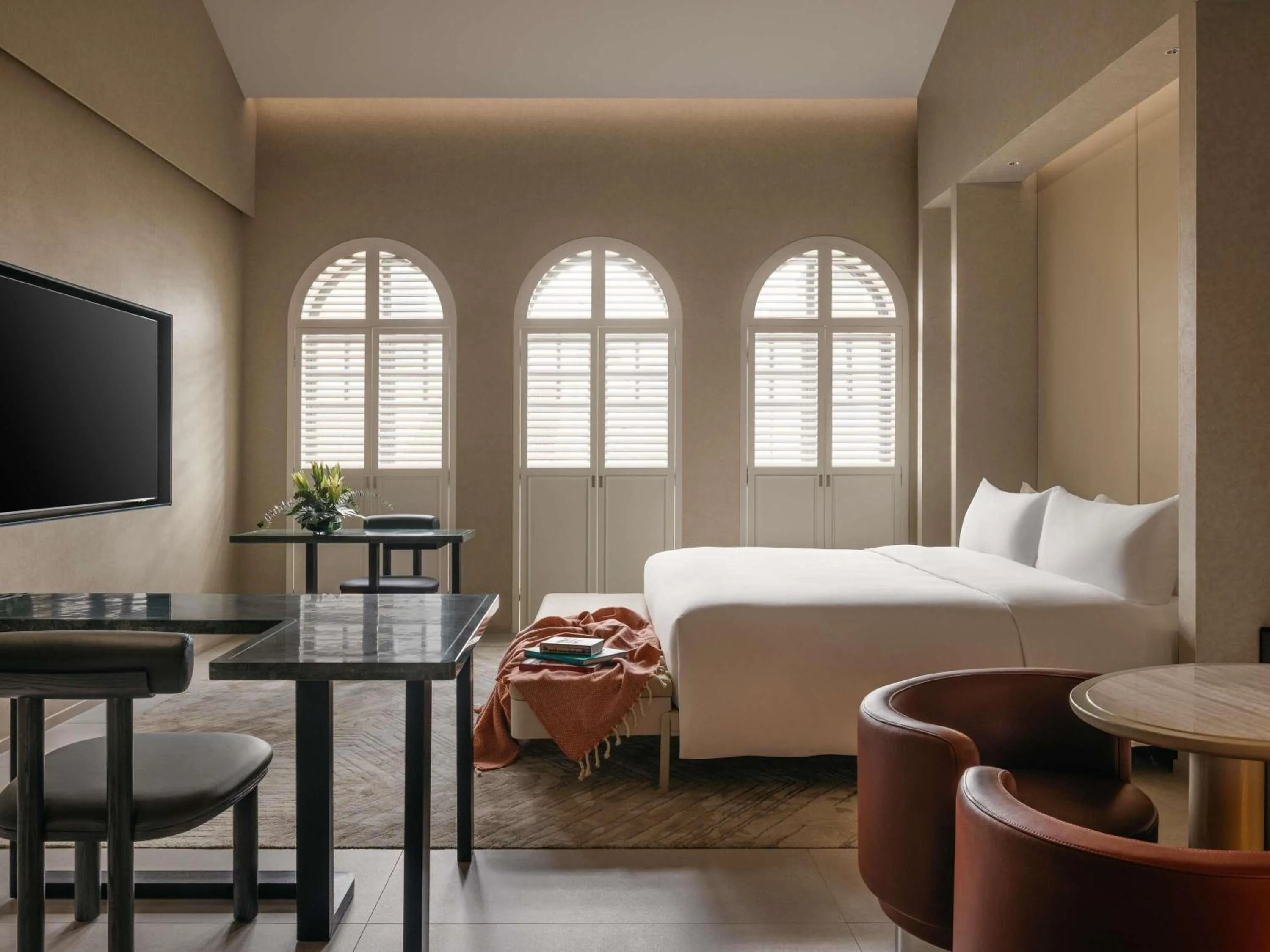 Bedroom, Bed in Mondrian Singapore Duxton