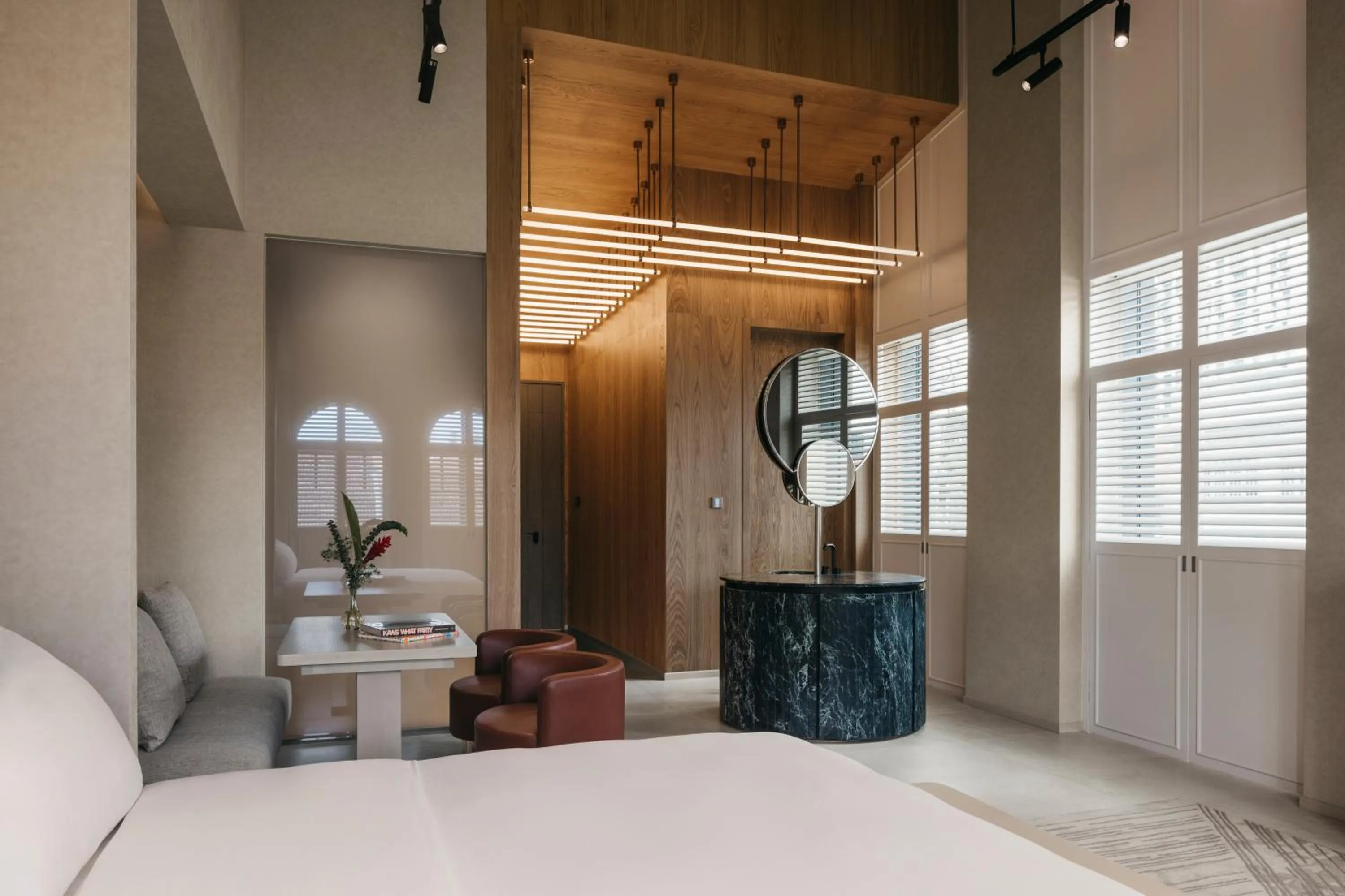 Bed in Mondrian Singapore Duxton