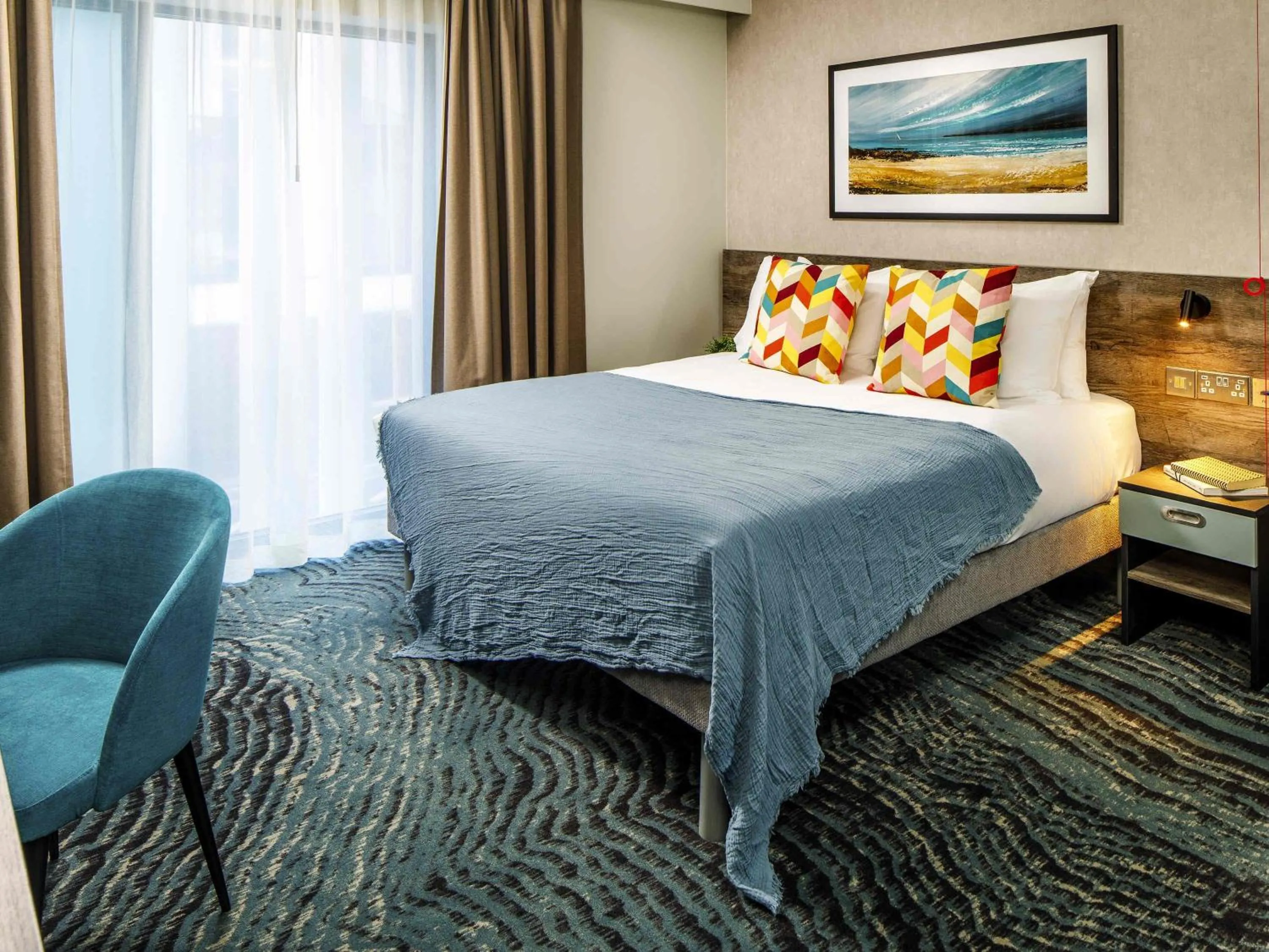 Bedroom, Bed in ibis Styles Paignton