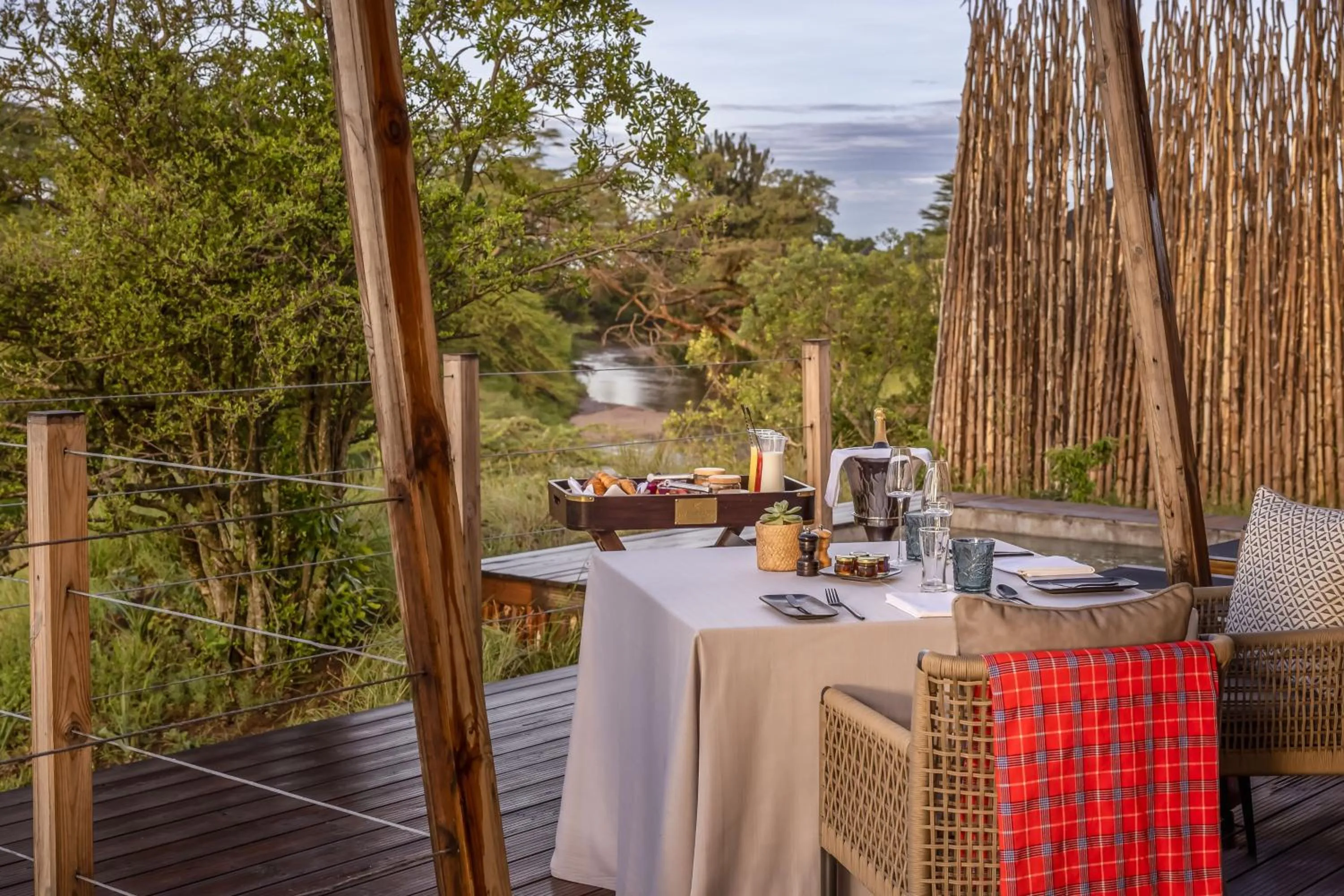 Breakfast in JW Marriott Masai Mara Lodge