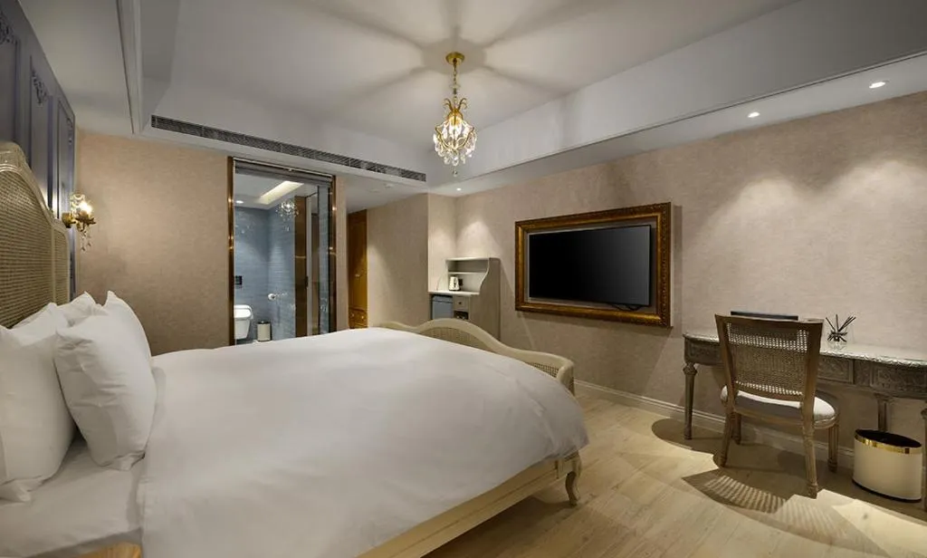 Bed in 格拉斯行館 Grasse Grace Manor 苗栗唯一SLH會員