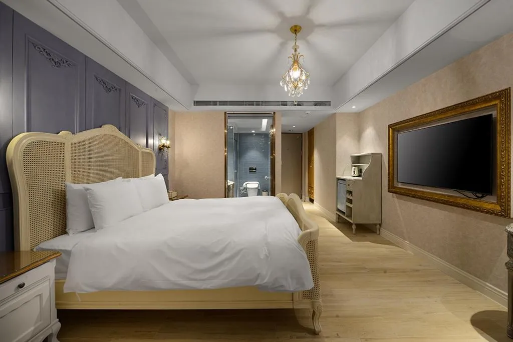 Bed in 格拉斯行館 Grasse Grace Manor 苗栗唯一SLH會員