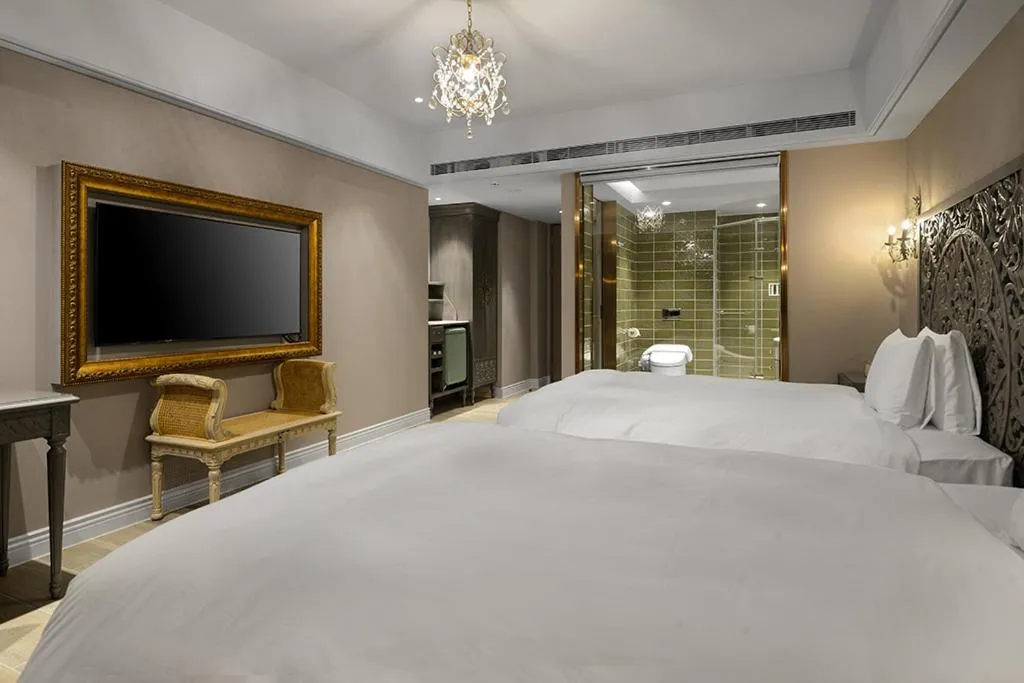 Bed in 格拉斯行館 Grasse Grace Manor 苗栗唯一SLH會員