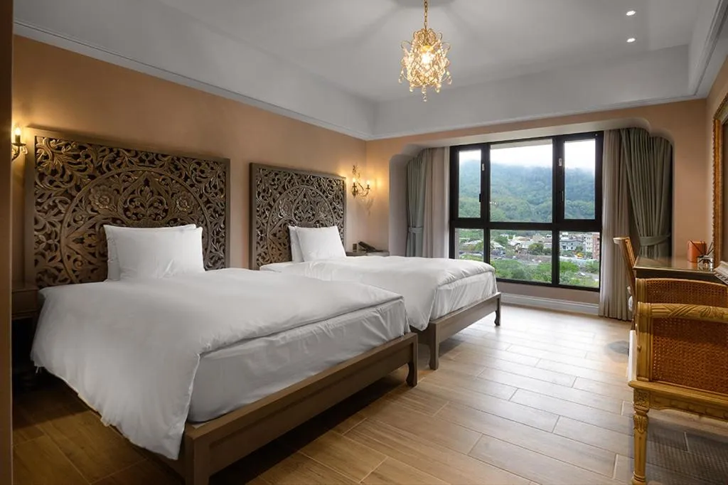 Bed in 格拉斯行館 Grasse Grace Manor 苗栗唯一SLH會員