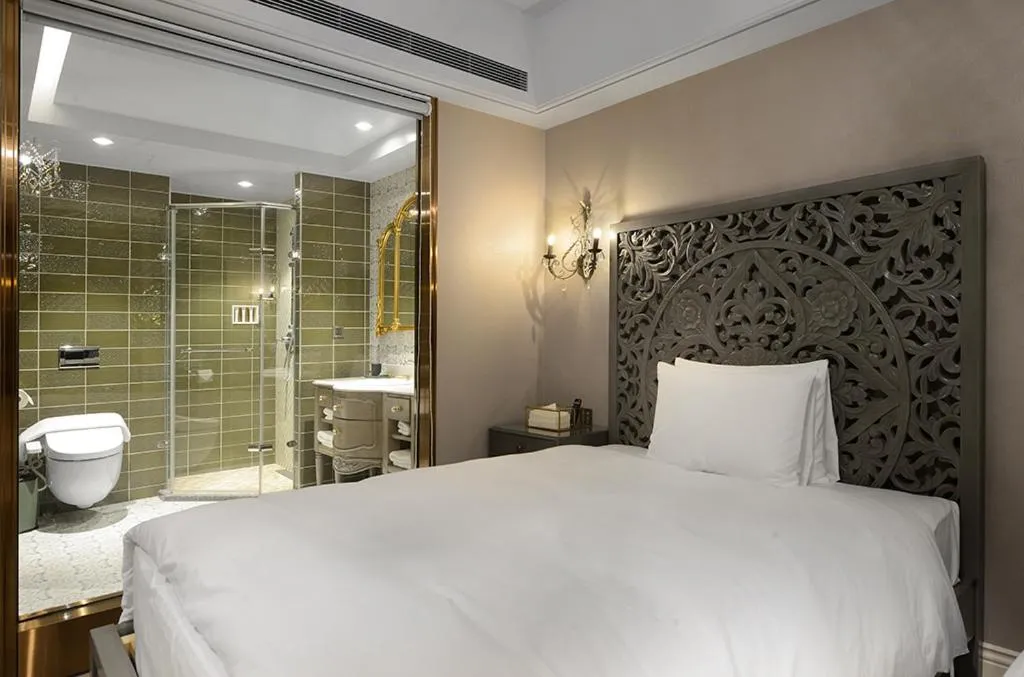 Bed in 格拉斯行館 Grasse Grace Manor 苗栗唯一SLH會員