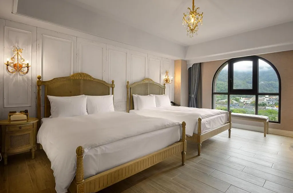 Bed in 格拉斯行館 Grasse Grace Manor 苗栗唯一SLH會員