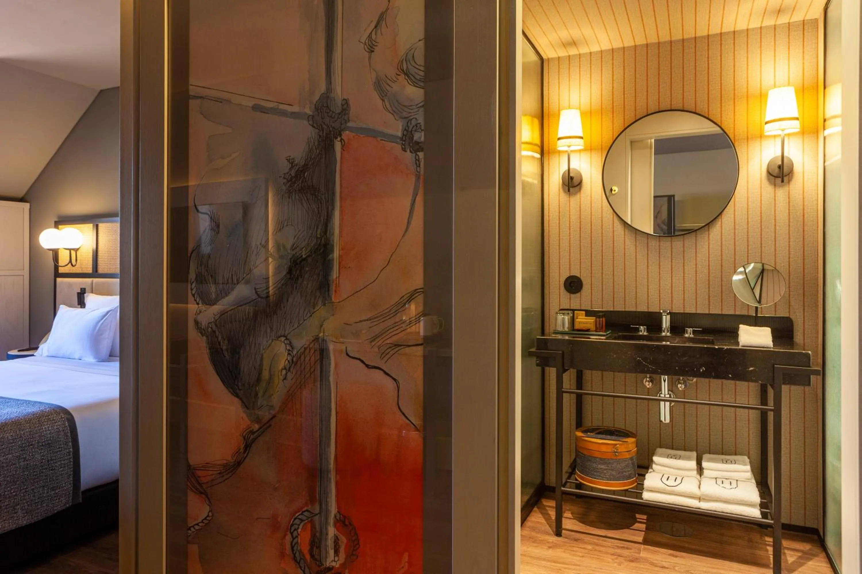 Bathroom, Bed in Timbre Virtudes