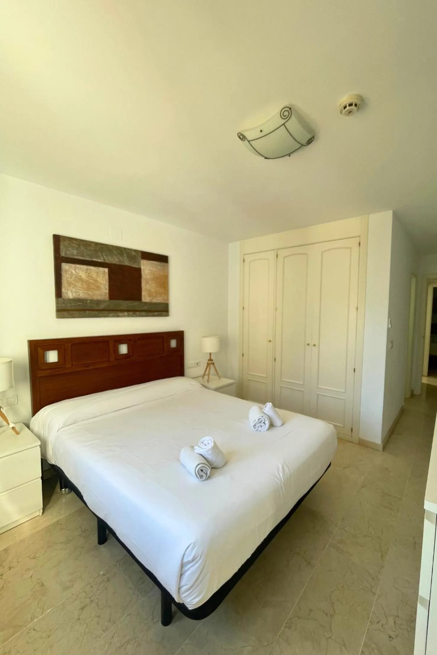 Bed in Hotel Apartamentos Manilva Sun